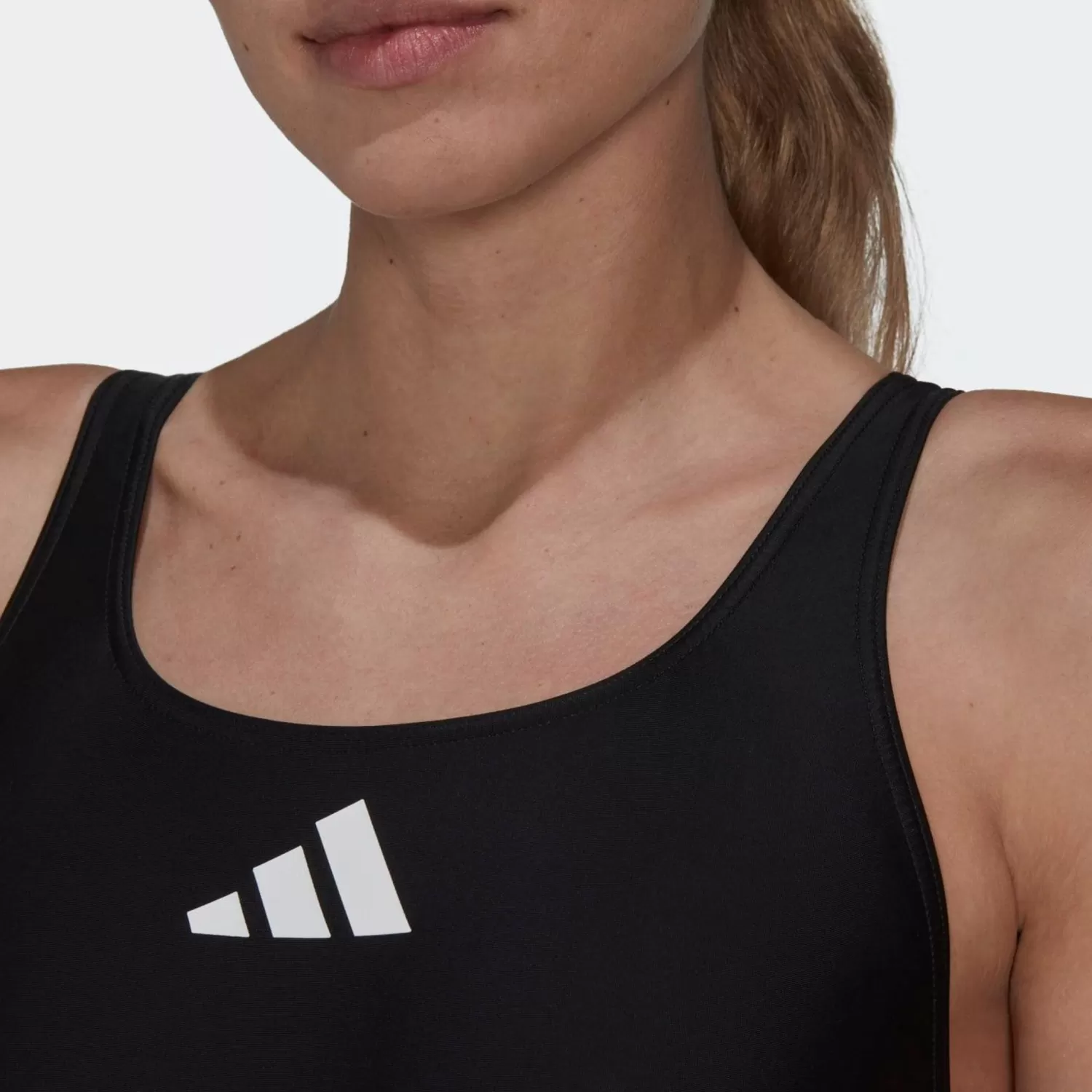 Dam adidas Sport Performance Baddrakt 3 Bar Logo Swimsuit