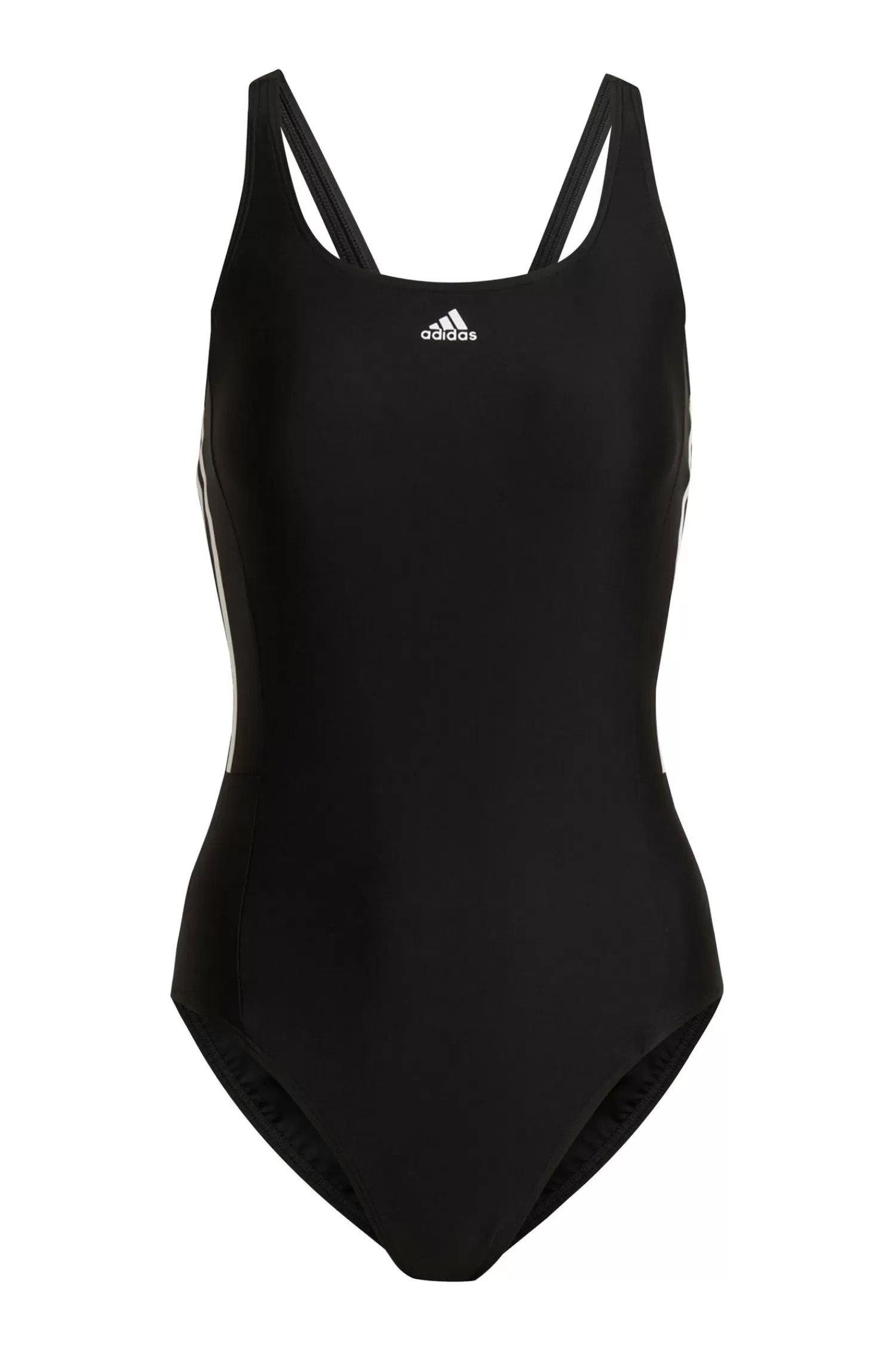 Dam adidas Sport Performance Baddrakt Mid 3-Stripes Swimsuit