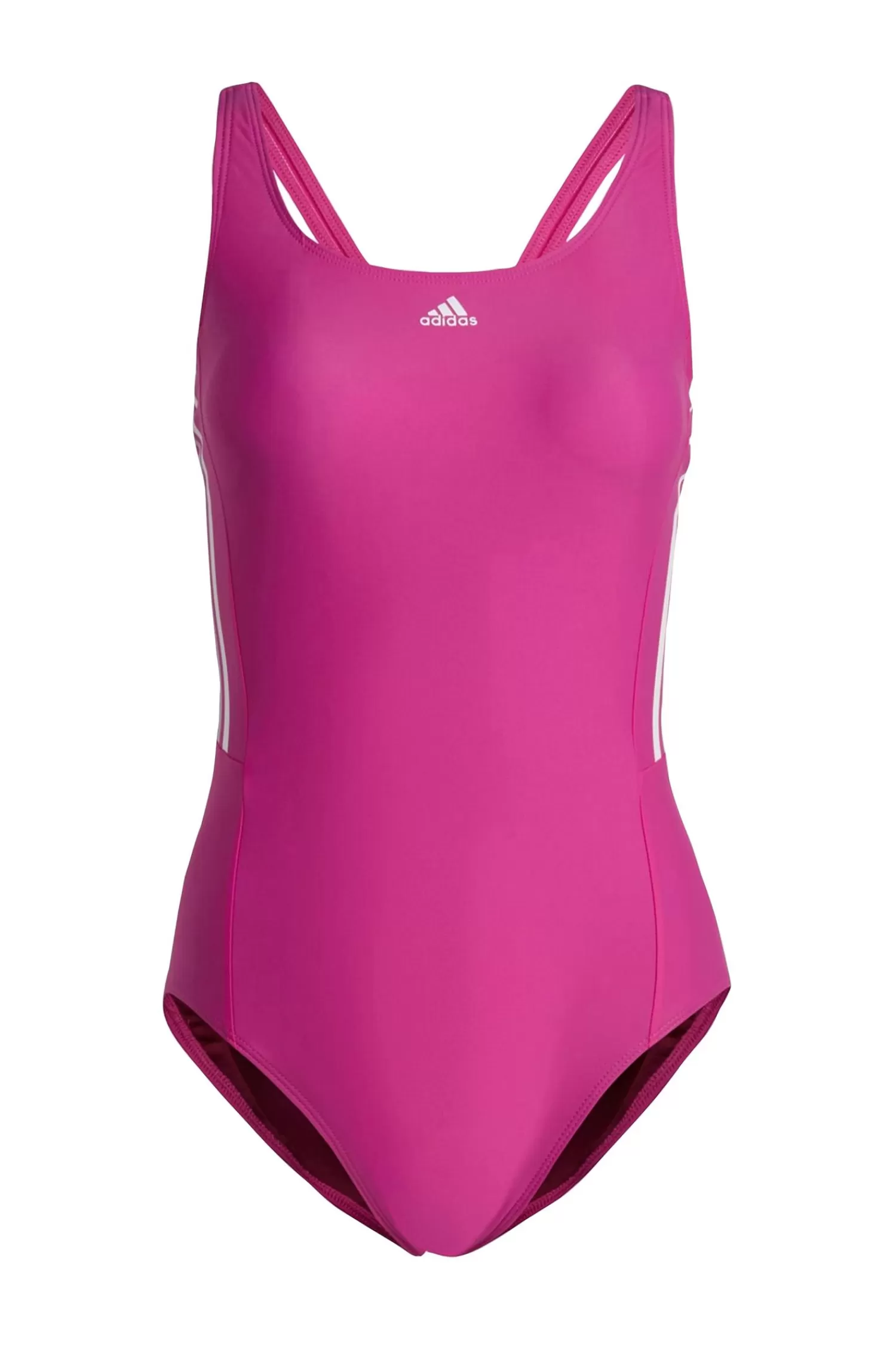 Dam adidas Sport Performance Baddrakt Mid 3-Stripes Swimsuit