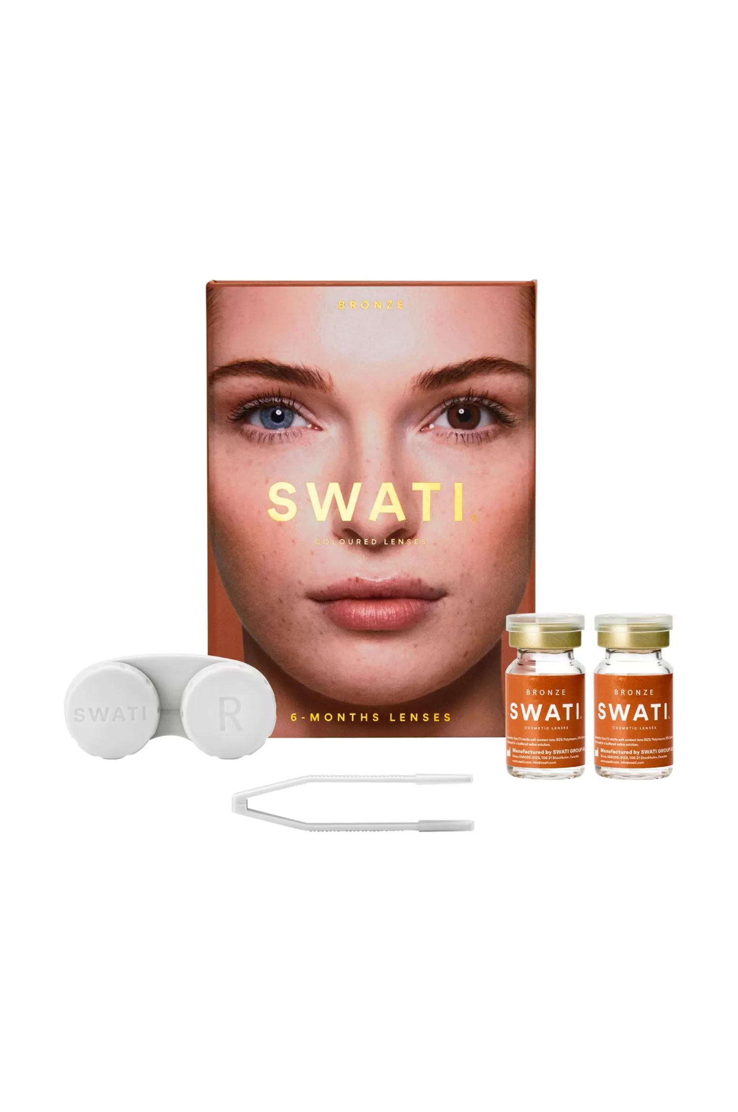 SWATI Cosmetics Bronze 6-Manaders Kosmetiska Linser