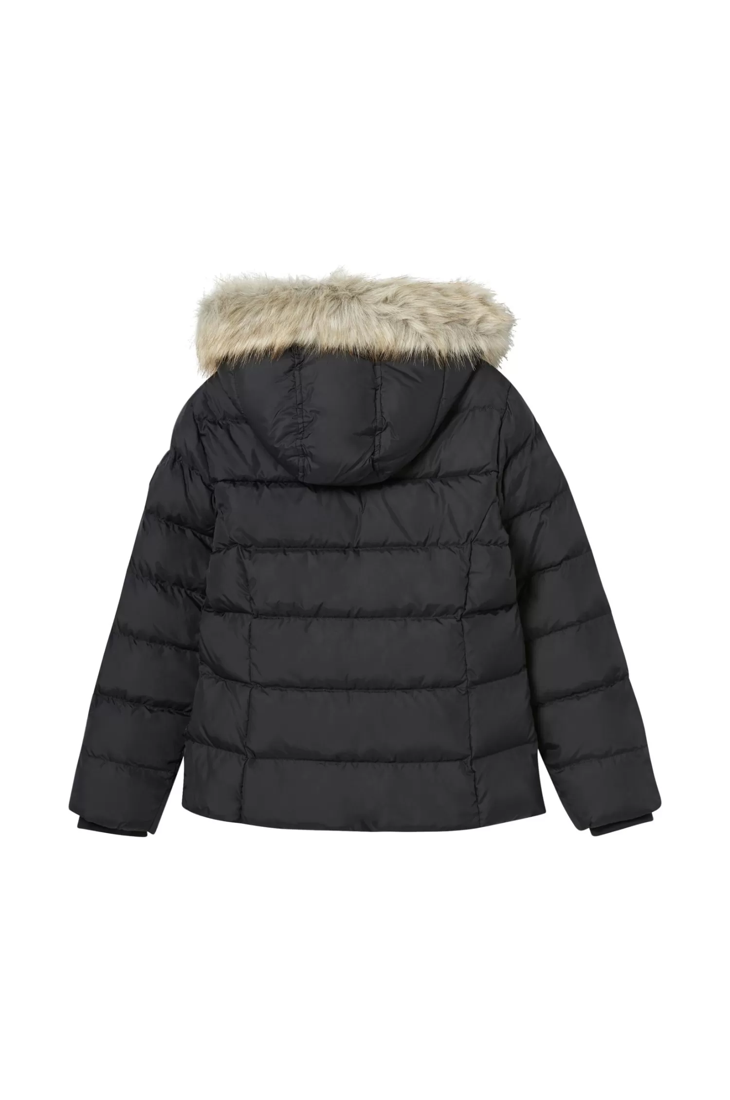 Tommy Hilfiger Dunjacka Essential Down Fur Hood Jacket New