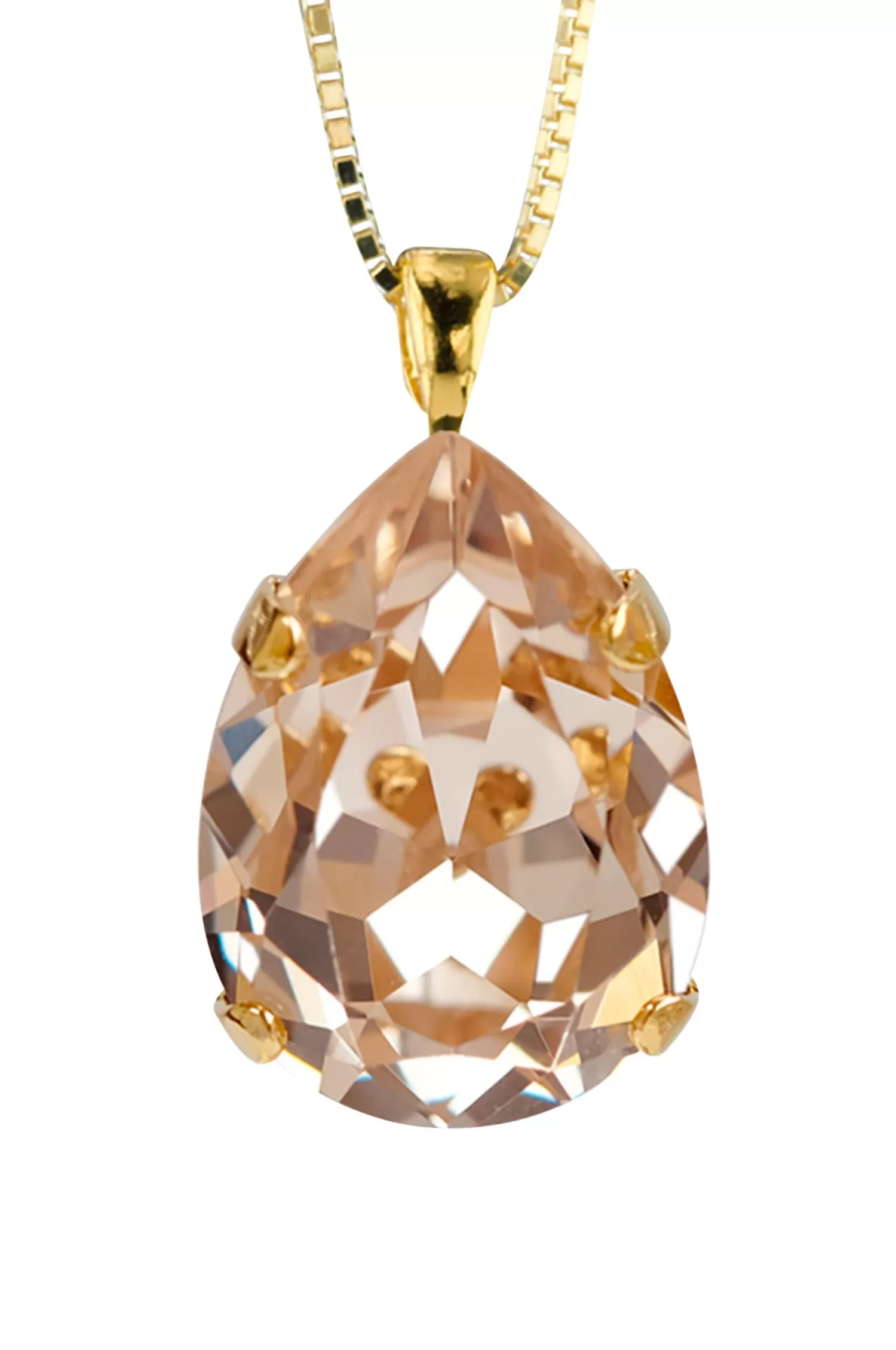 Dam Caroline Svedbom Halsband Classic Drop Necklace Gold