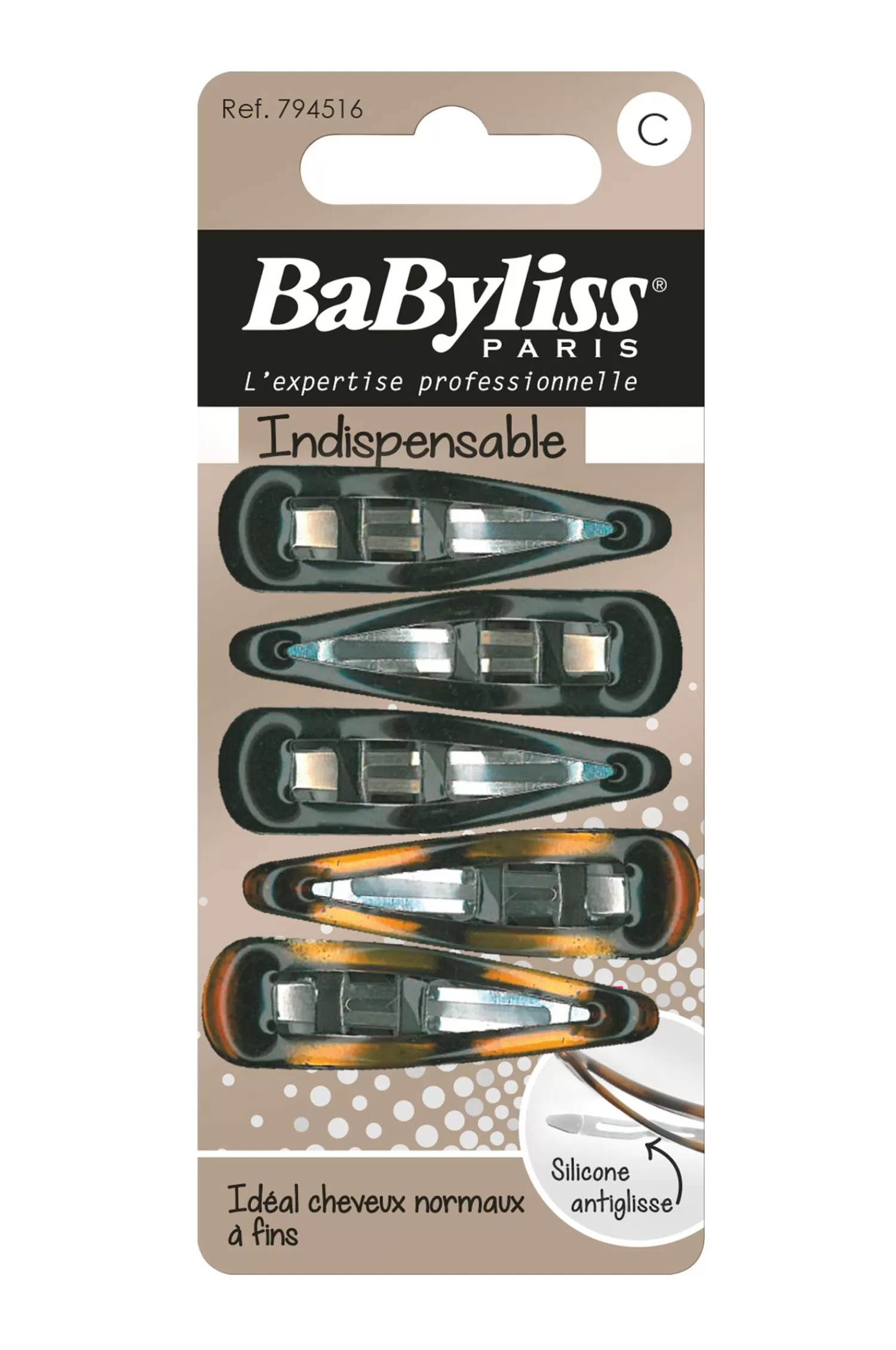 Dam BaByliss Harklamma Anti-Glid 5 St