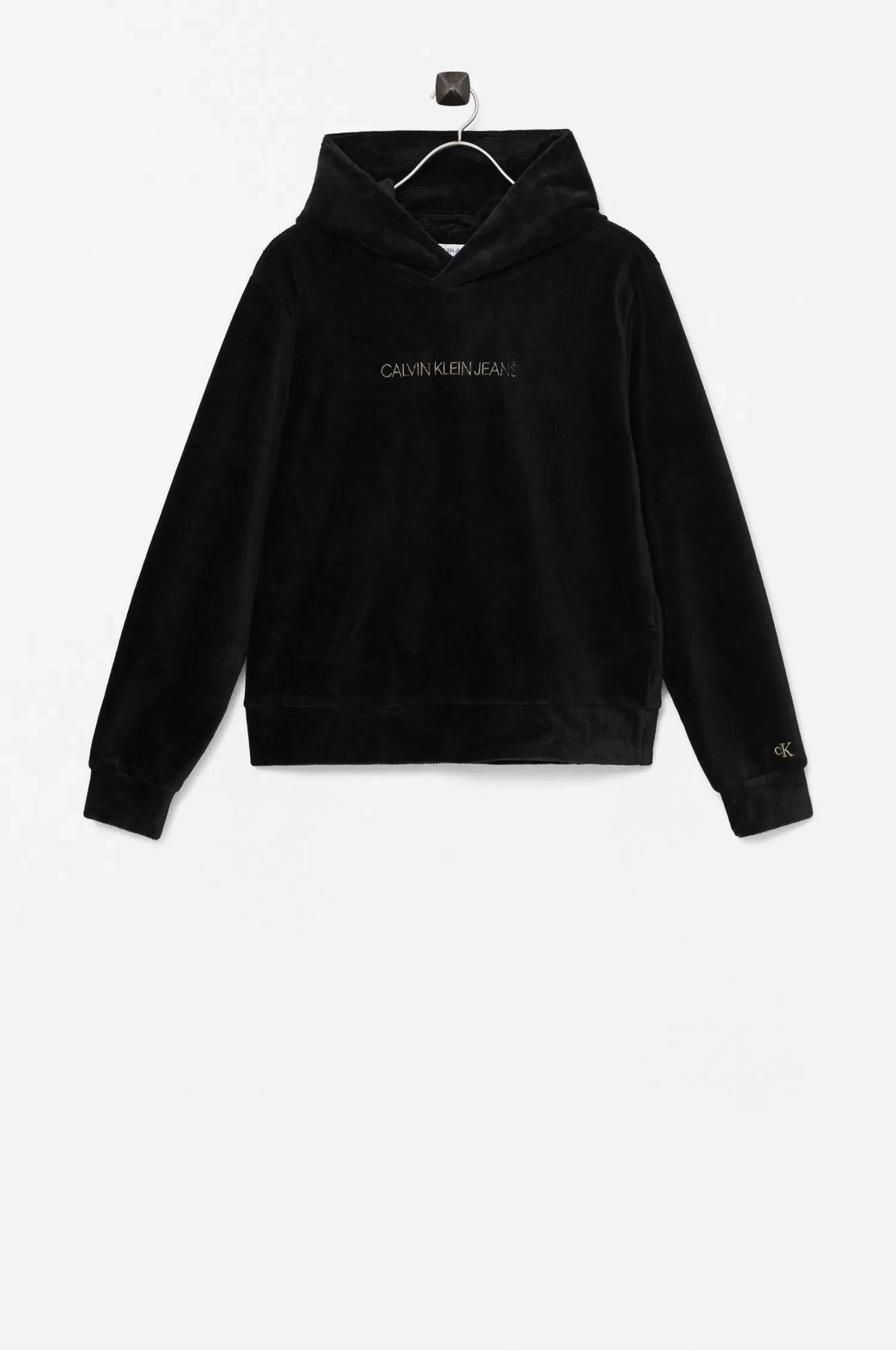 Calvin Klein Huvtroja Rib Velour Boxy Hoodie Fashion