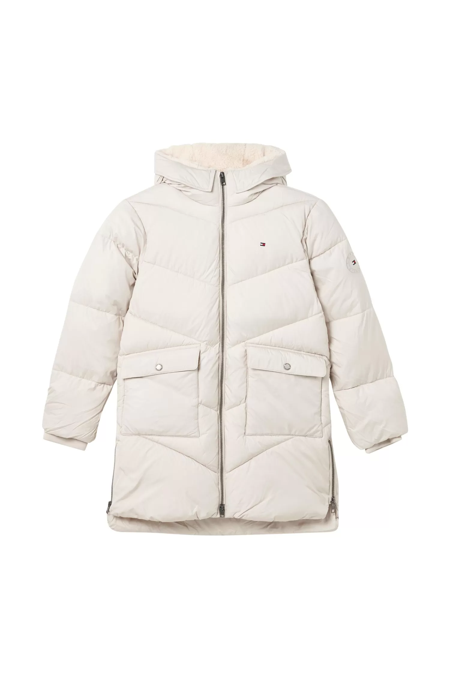 Tommy Hilfiger Jacka Chevron Teddy Lined Puffer Long Shop