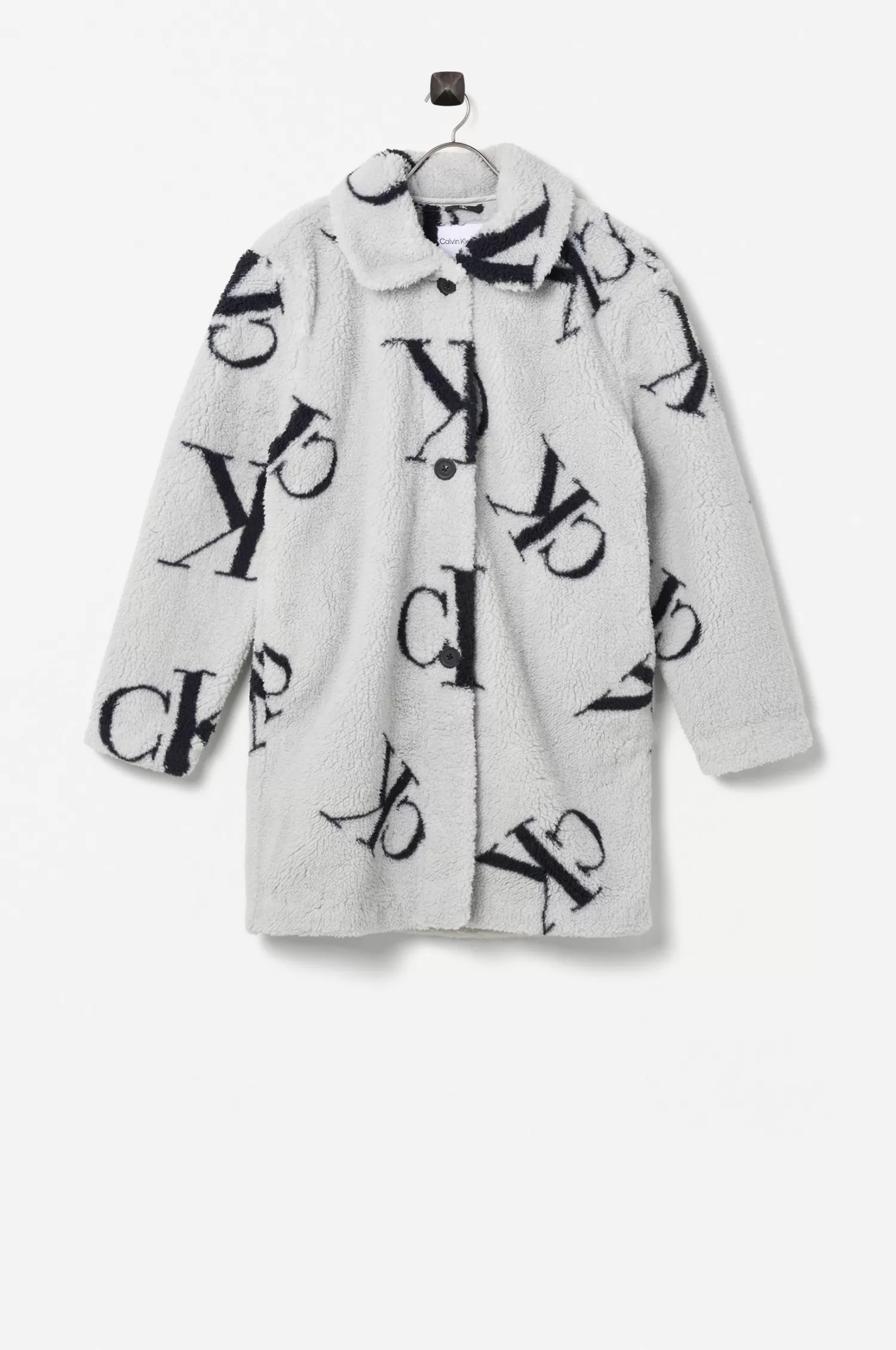 Calvin Klein Jacka Monogram Aop Teddy Coat Outlet