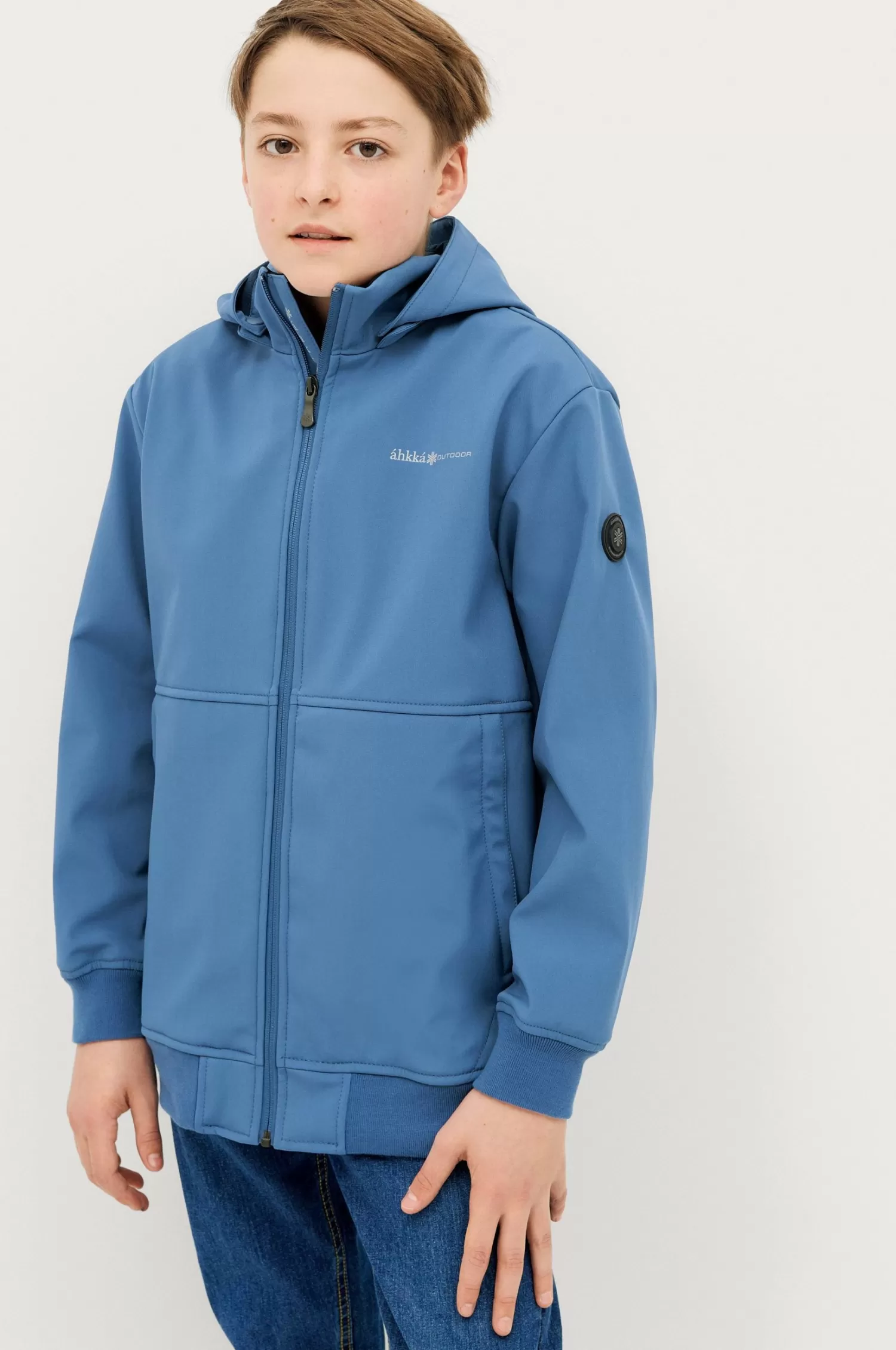 Áhkká Jacka Softshell Jacket Jr Med Insida I Fleece Fashion