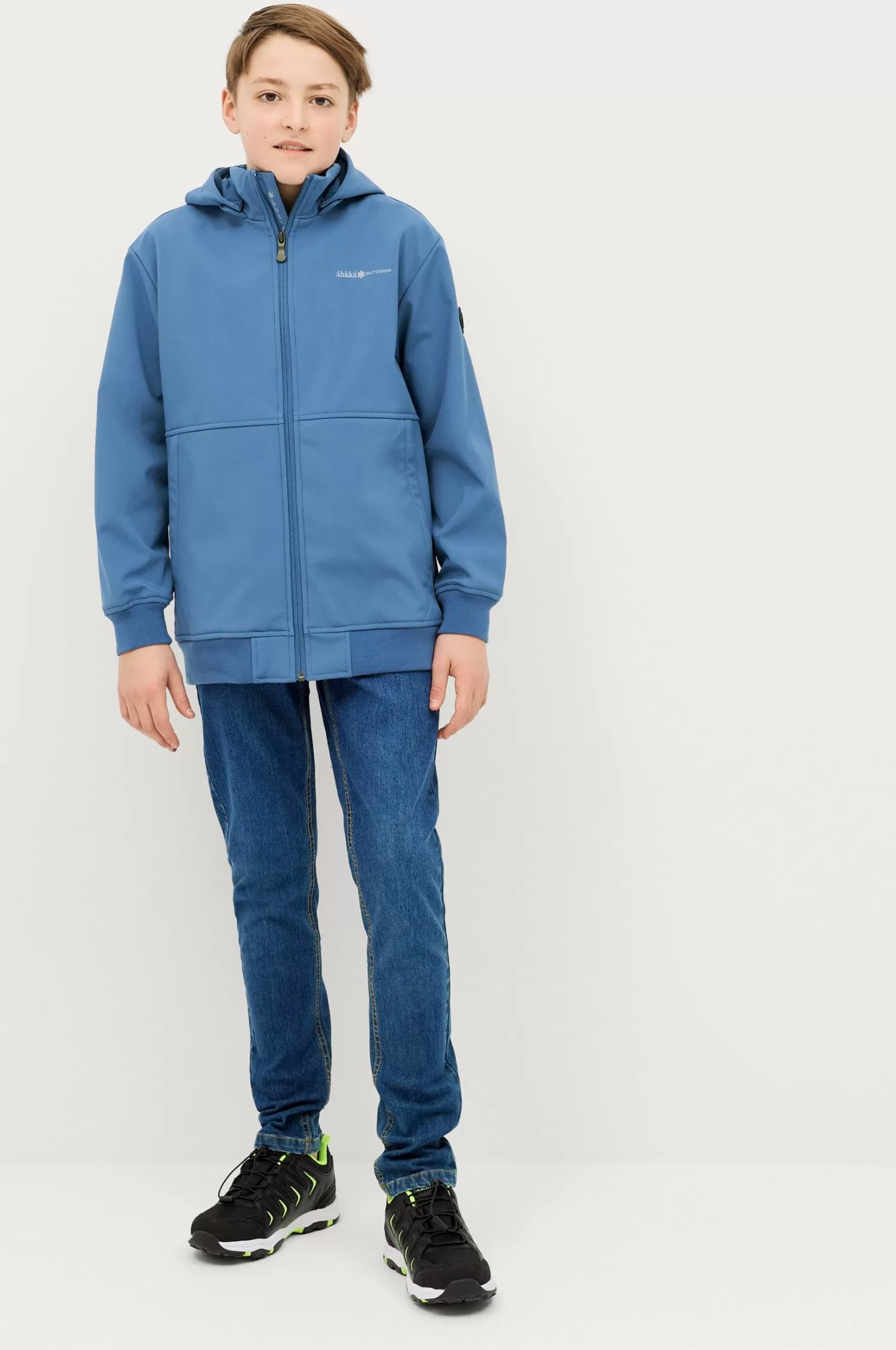 Áhkká Jacka Softshell Jacket Jr Med Insida I Fleece Fashion