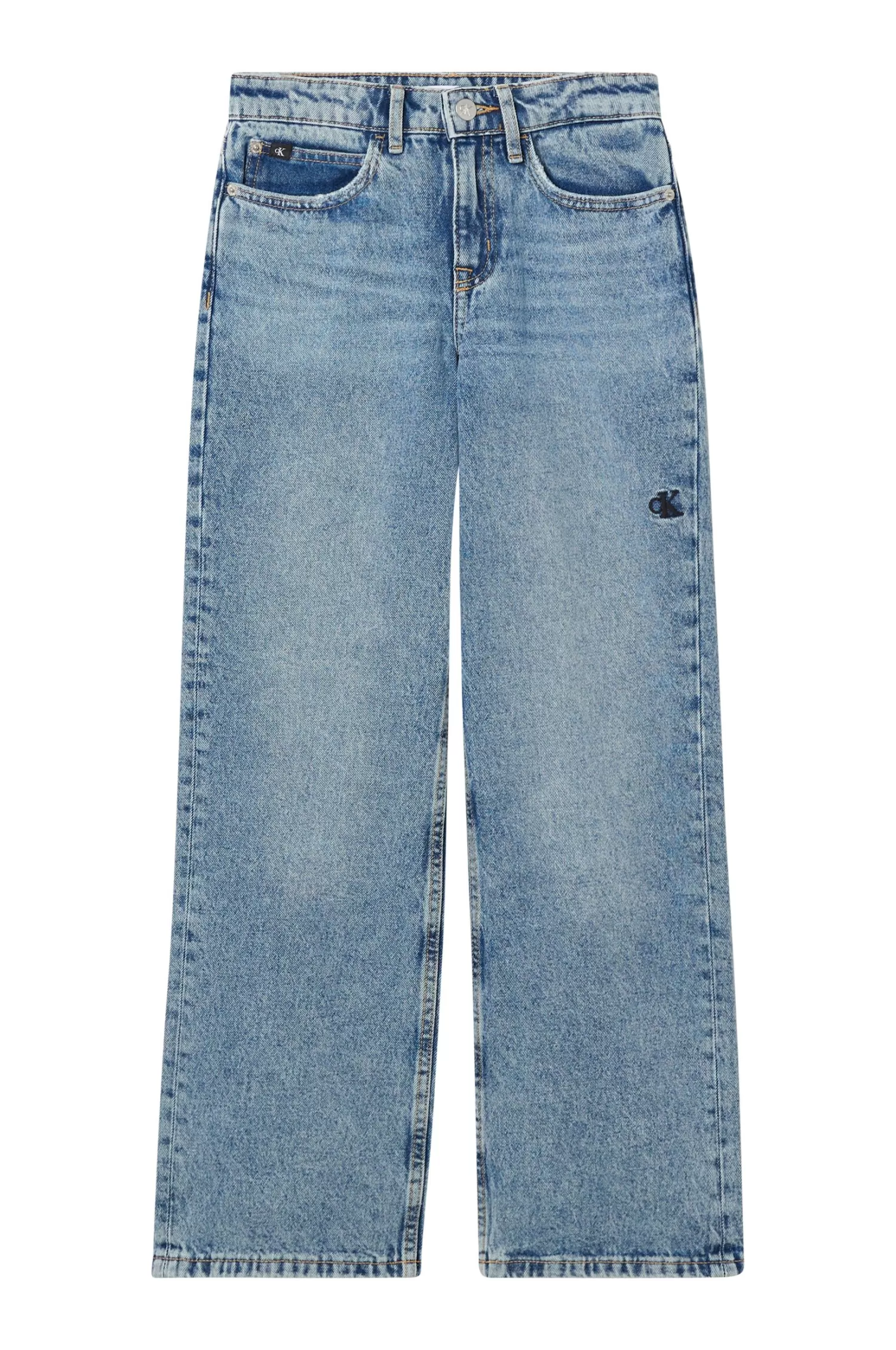 Calvin Klein Jeans Wide Leg Hr Light Auth Blue Sale