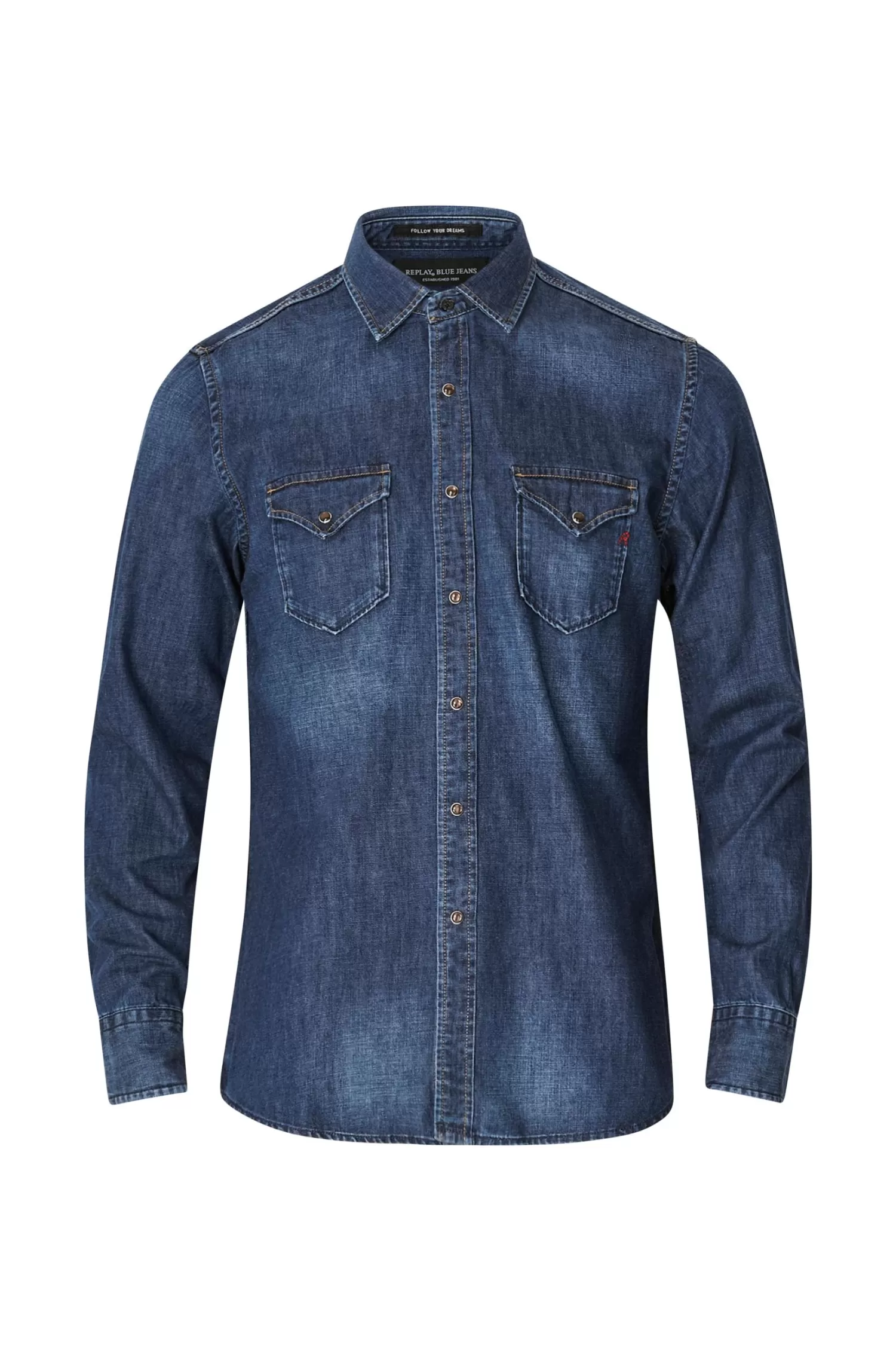 Replay Jeansskjorta Cheap