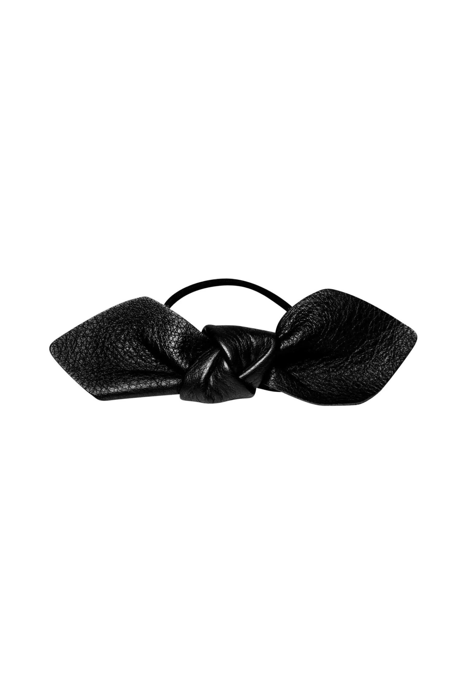 Dam Corinne Leather Bow Big Hair Tie