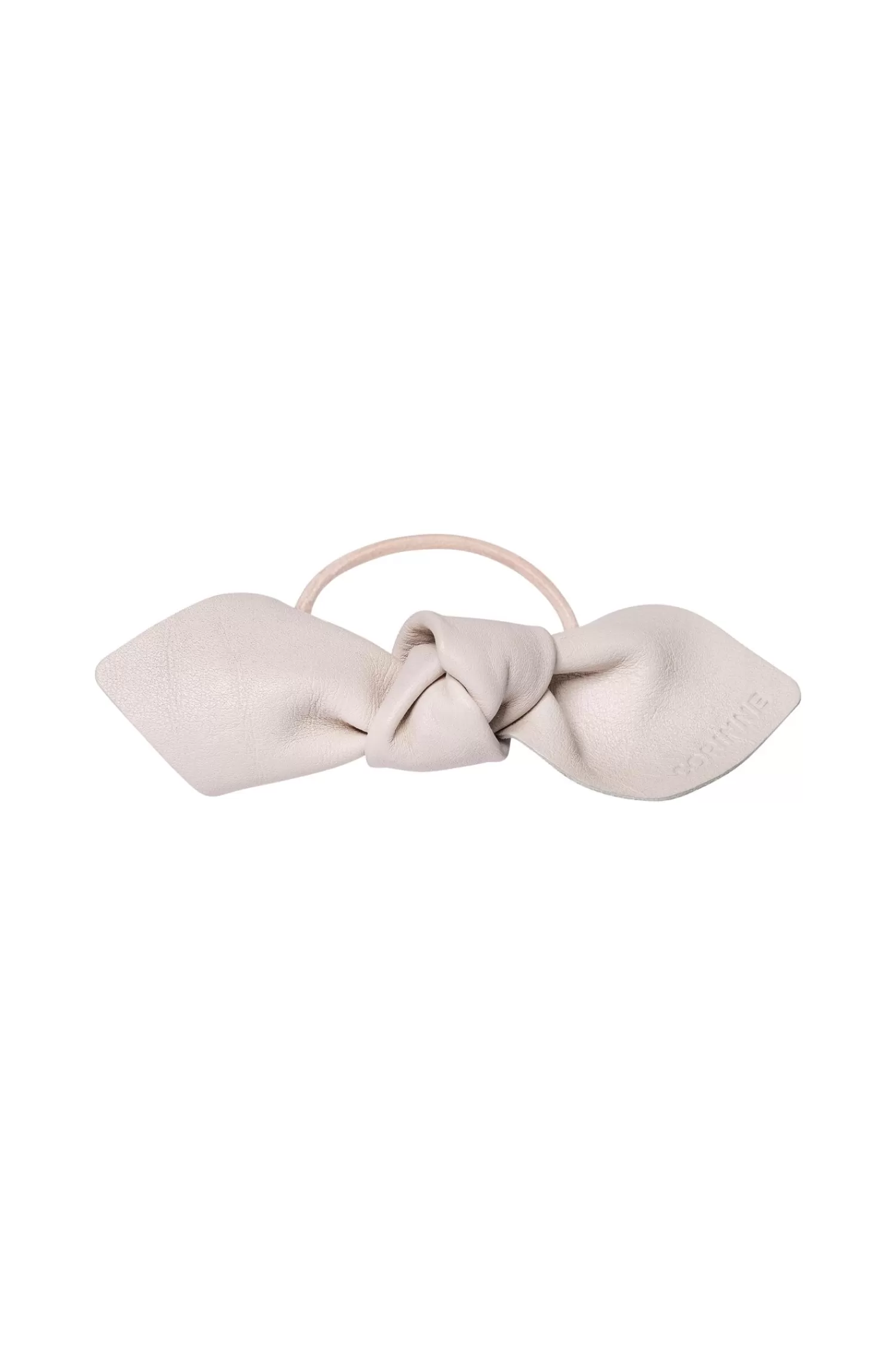 Dam Corinne Leather Bow Big Hair Tie