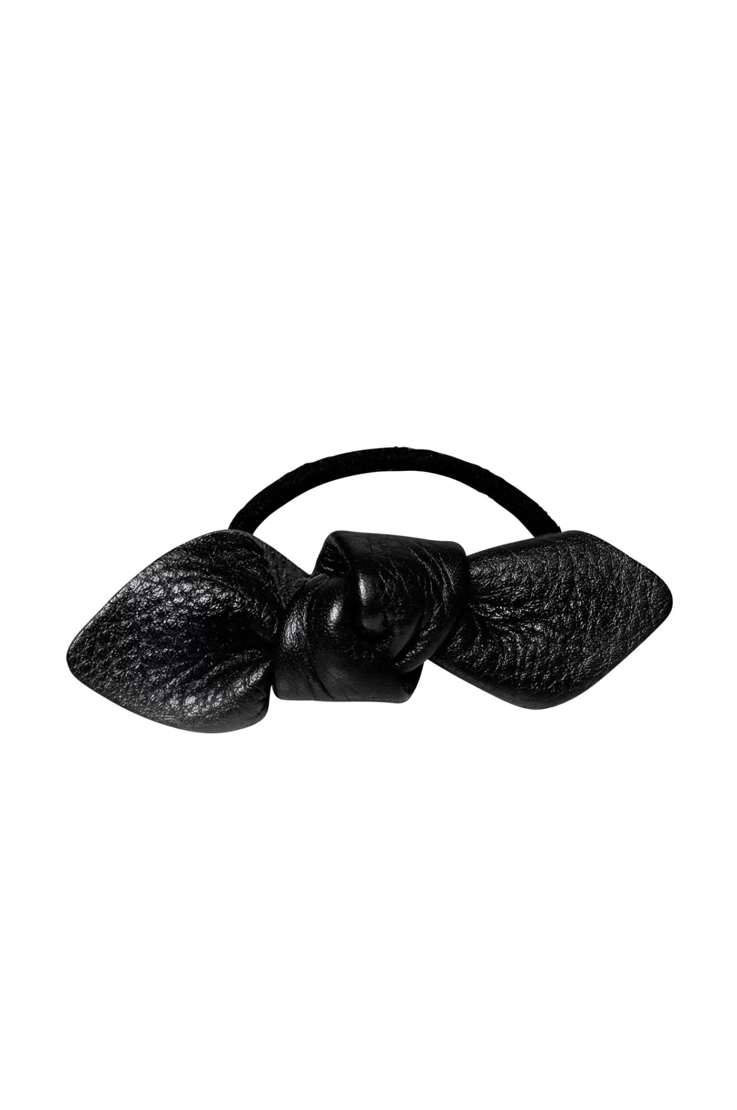 Dam Corinne Leather Bow Small Hair Tie