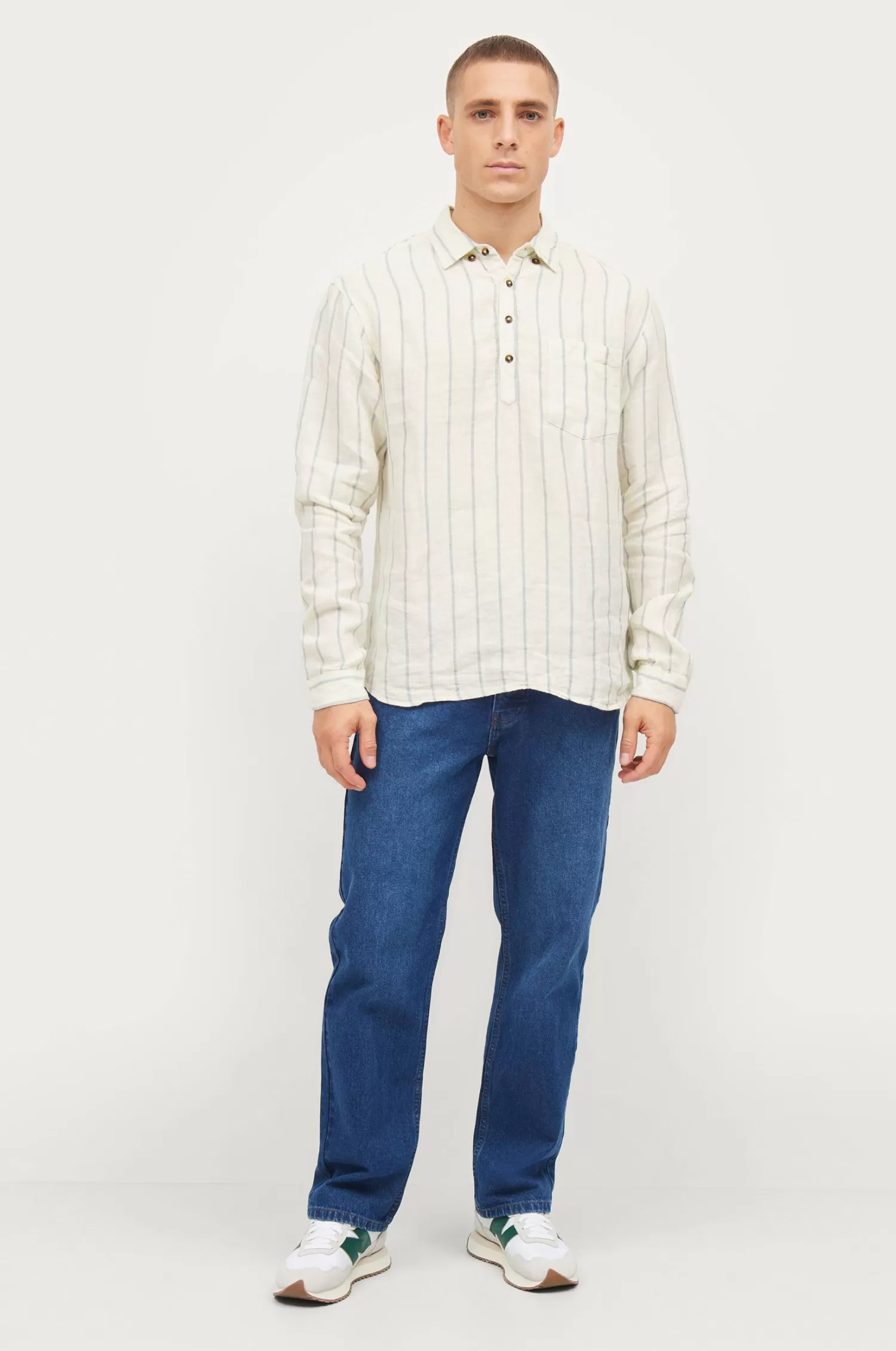 Studio Total Linen Popover Shirt Online