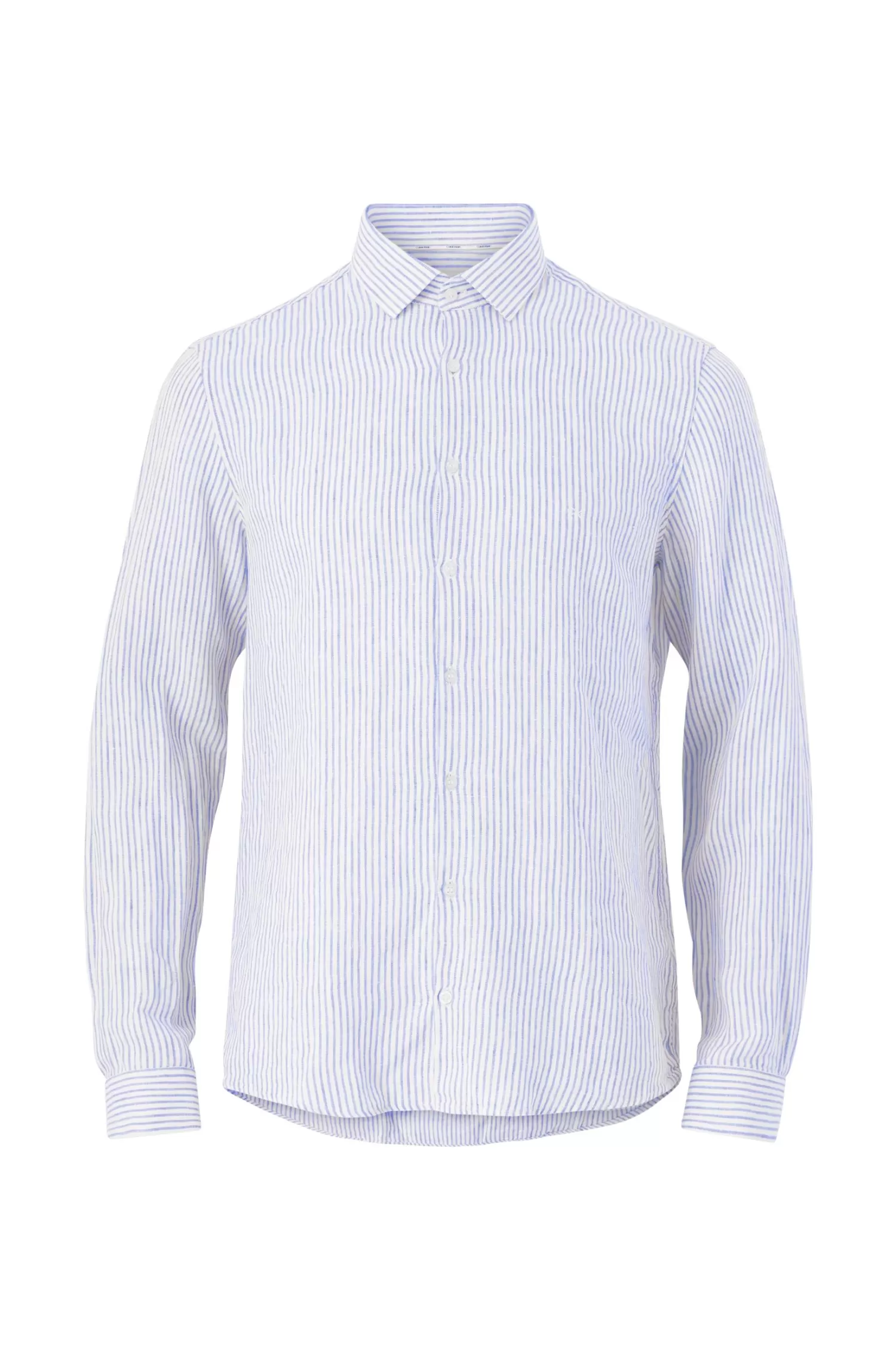 Calvin Klein Linneskjorta Linen Stripe Slim Shirt Fashion