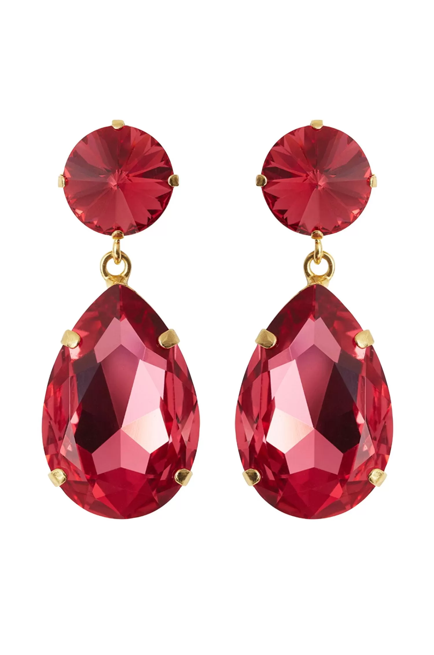 Dam Caroline Svedbom Orhangen Perfect Drop Earrings Gold