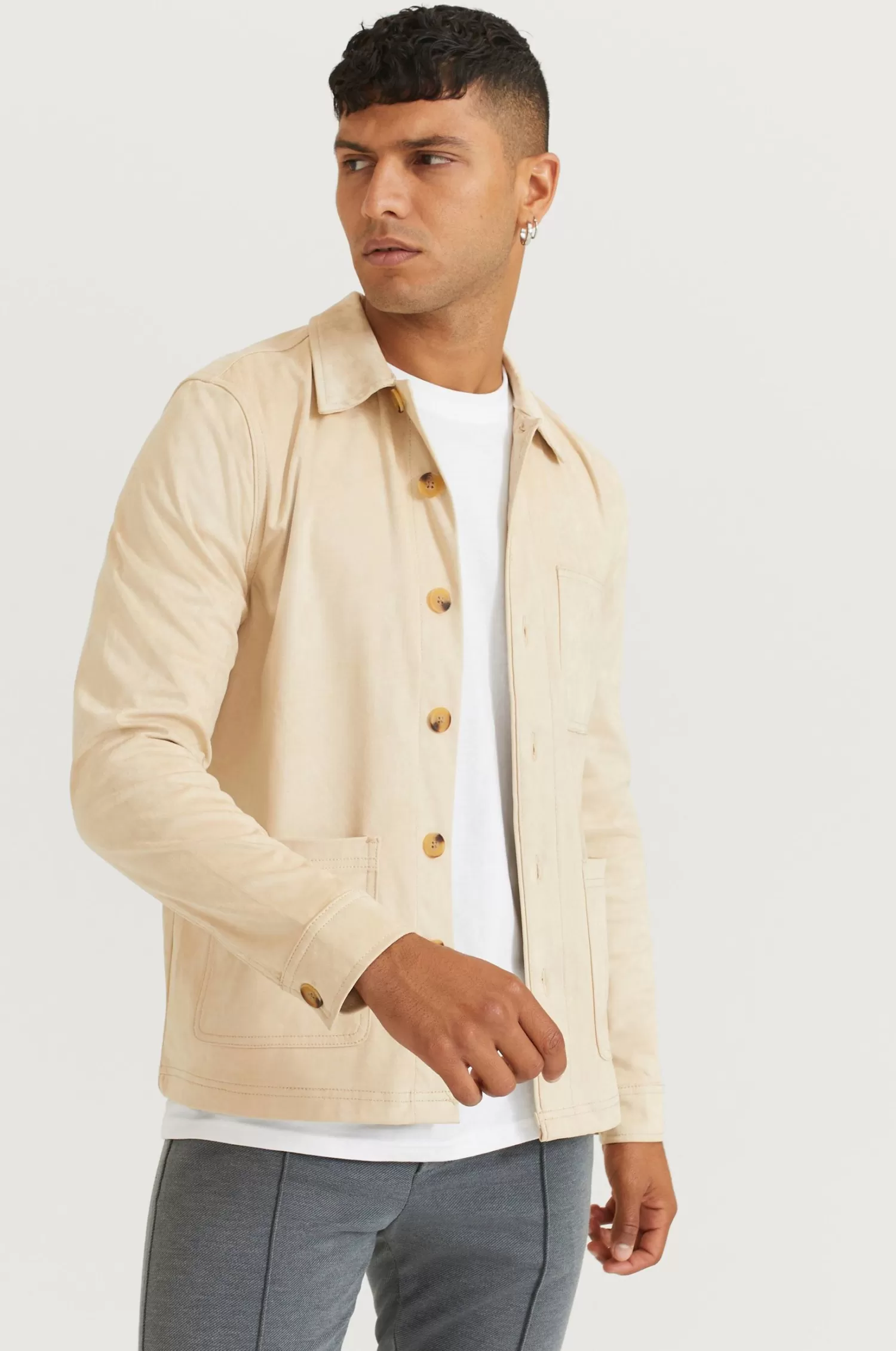Studio Total Overshirt Favourite Fake Suede Overshirt Fashion