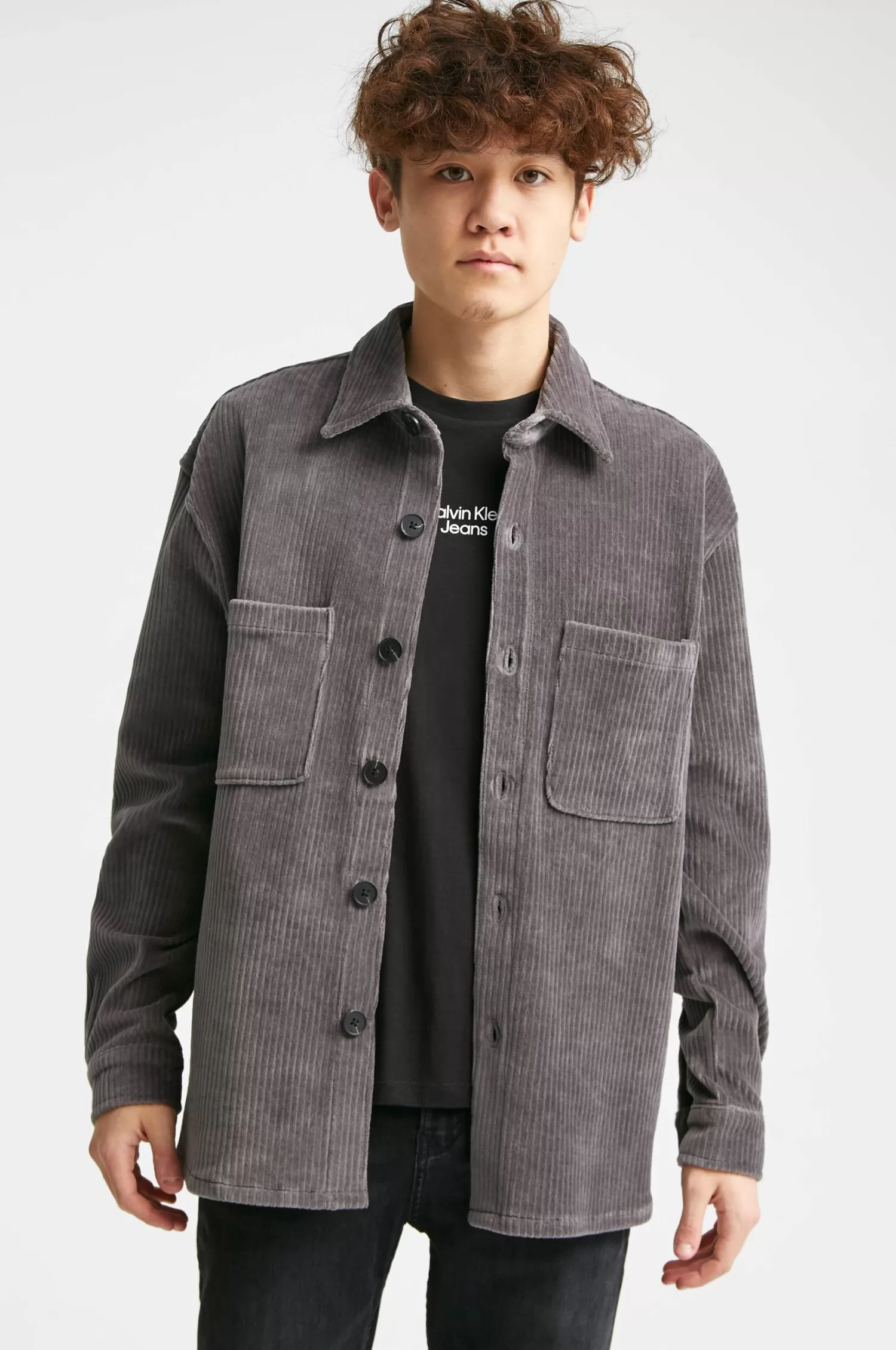 Studio Total Overshirt Relaxed Soft Cord Overshirt Cheap