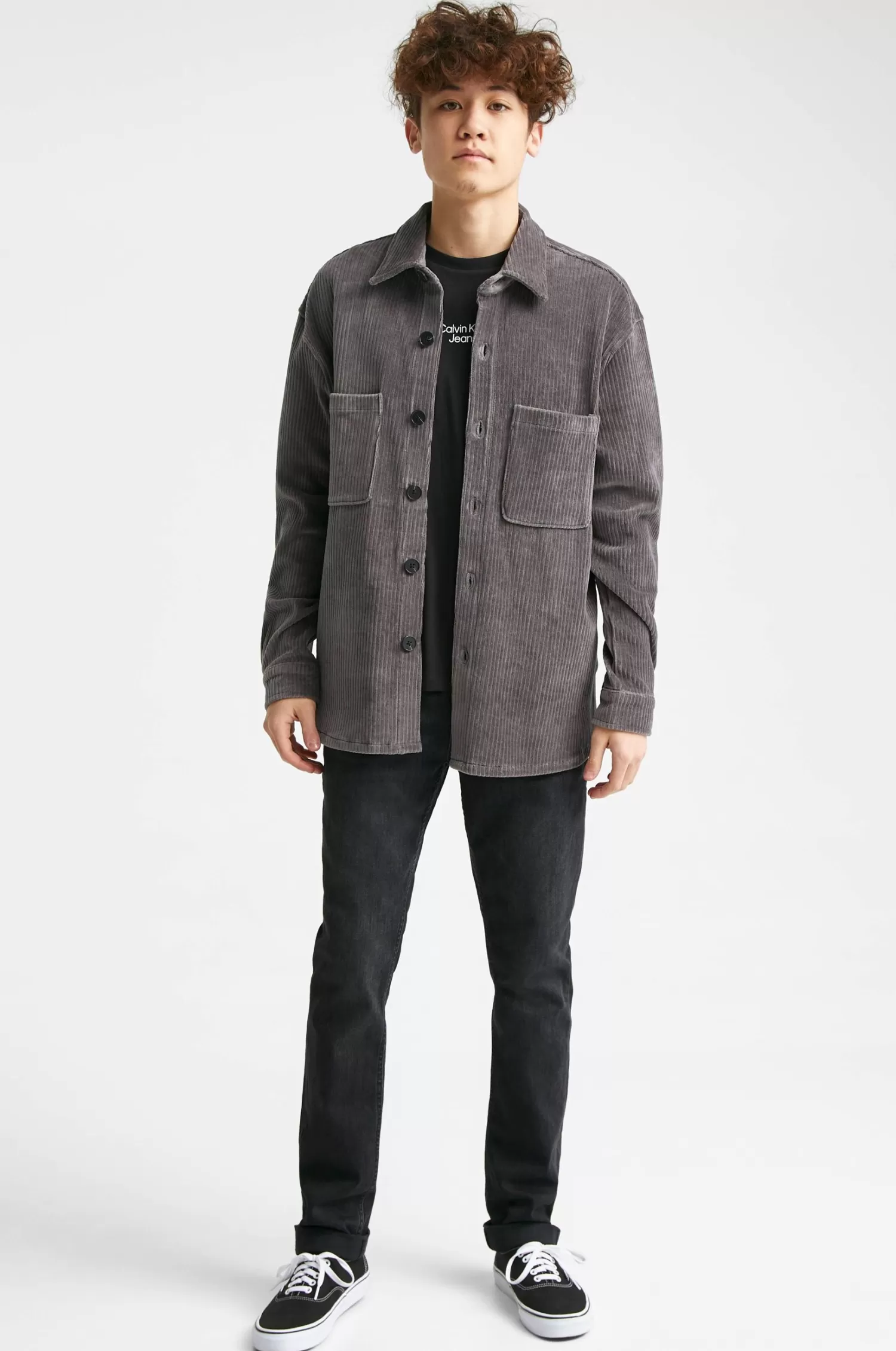 Studio Total Overshirt Relaxed Soft Cord Overshirt Cheap