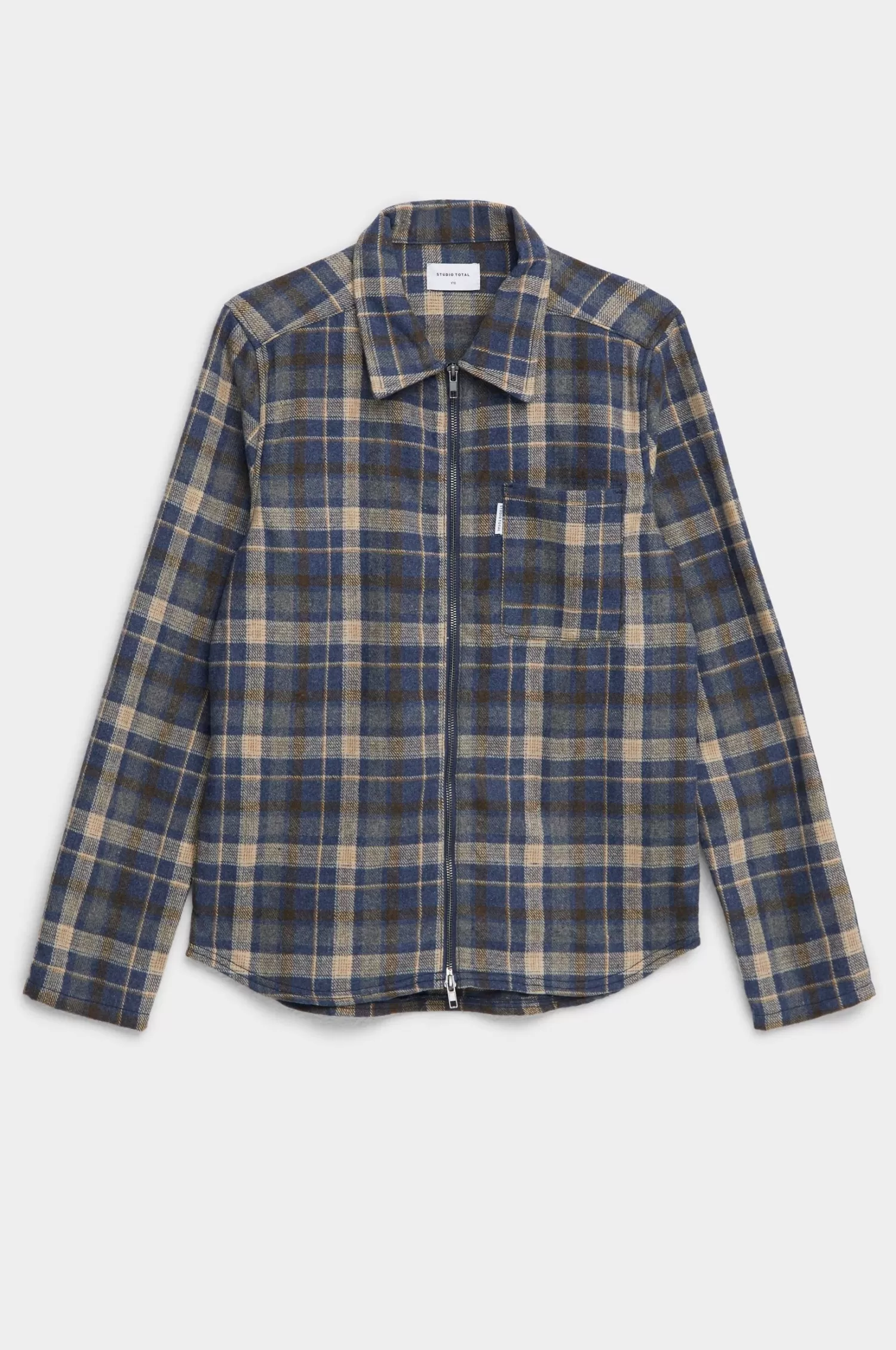 Studio Total Overshirt Zip Check Overshirt Clearance