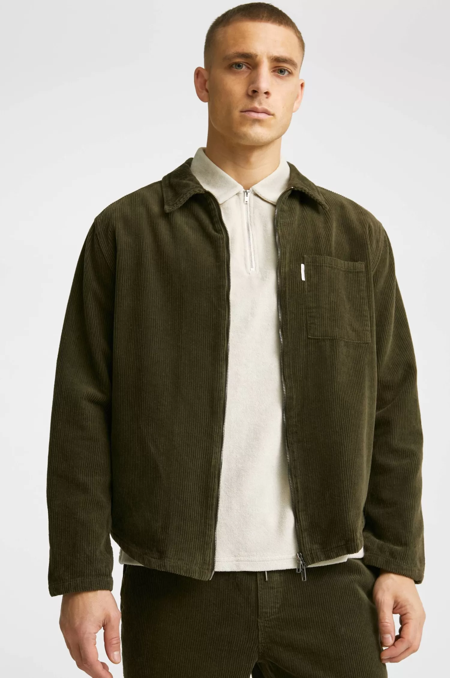 Studio Total Overshirt Zip Cord Overshirt New