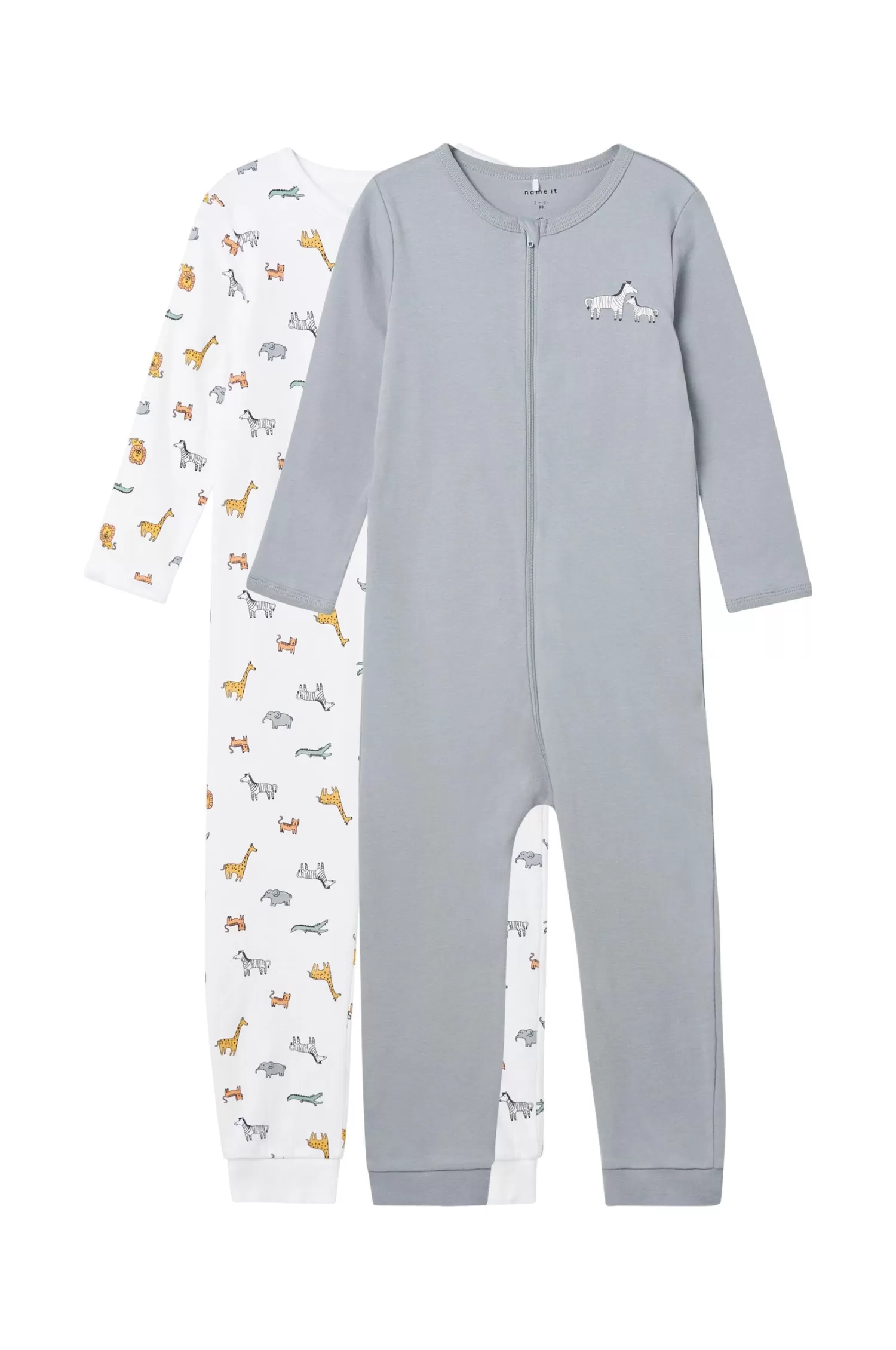 Name it Pyjamas Nbnnightsuit Zip Safari 2-Pack Hot