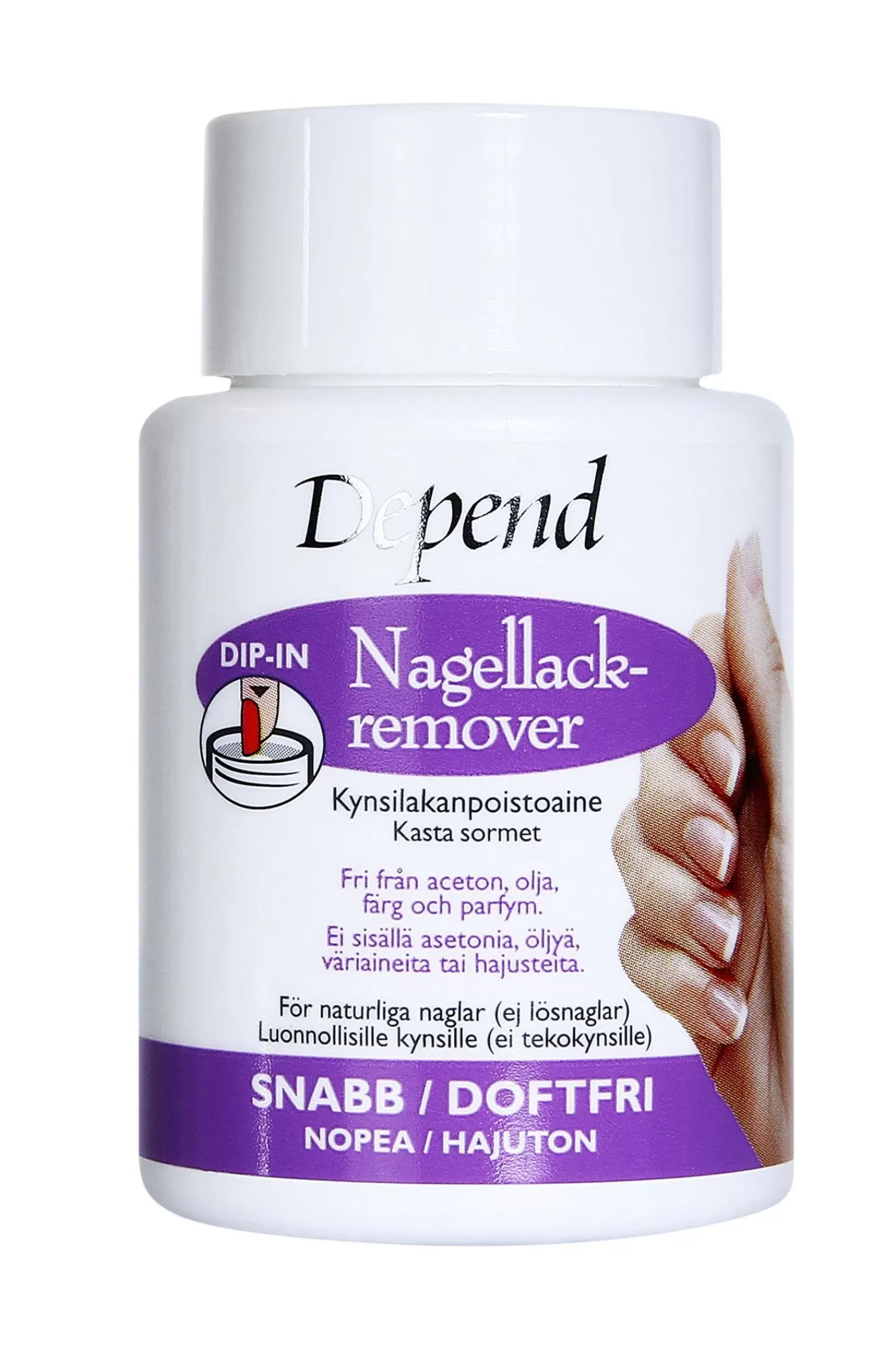 Depend Remover Dip-In Lila 75Ml