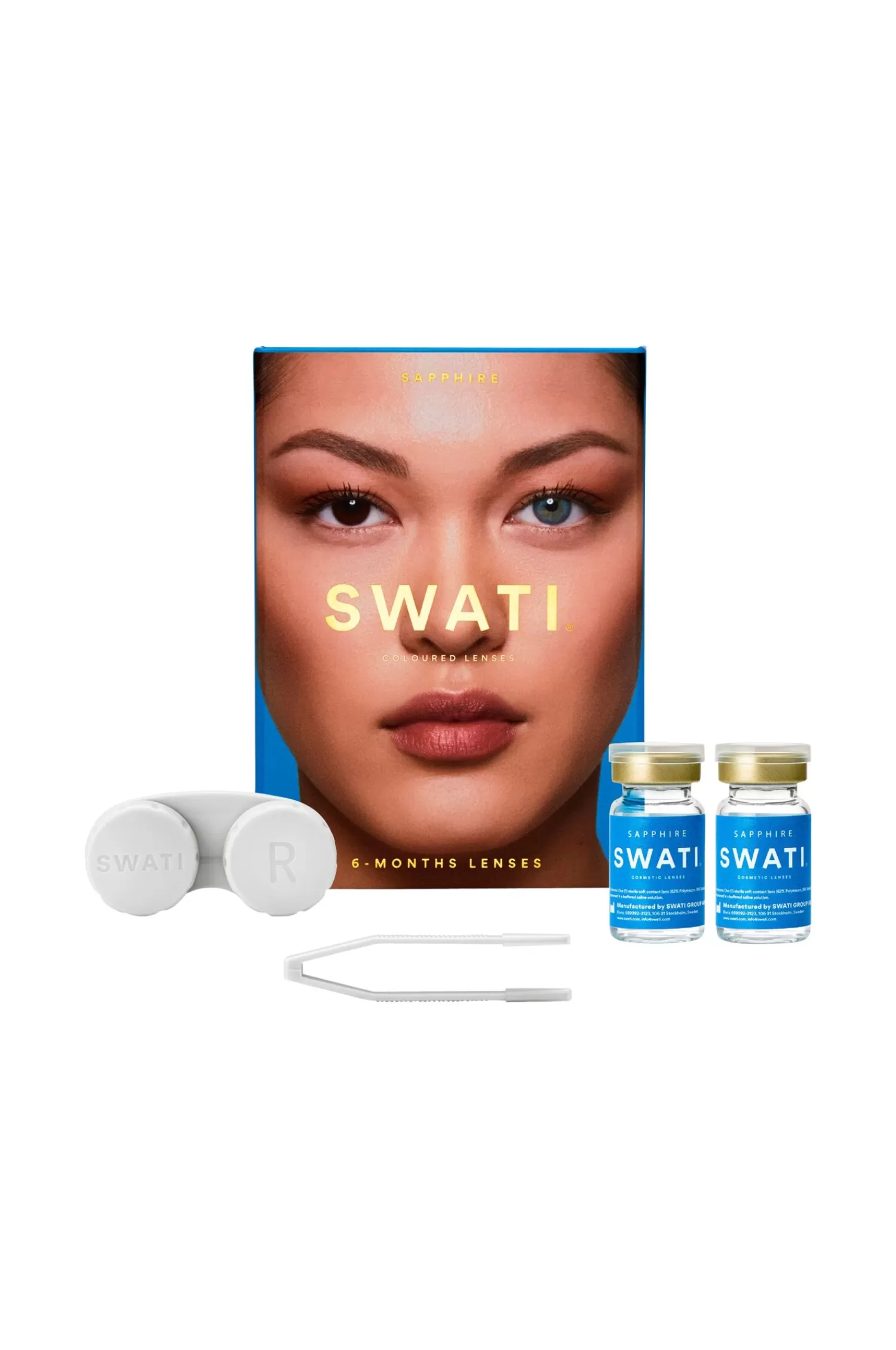 SWATI Cosmetics Sapphire 6-Manaders Kosmetiska Linser