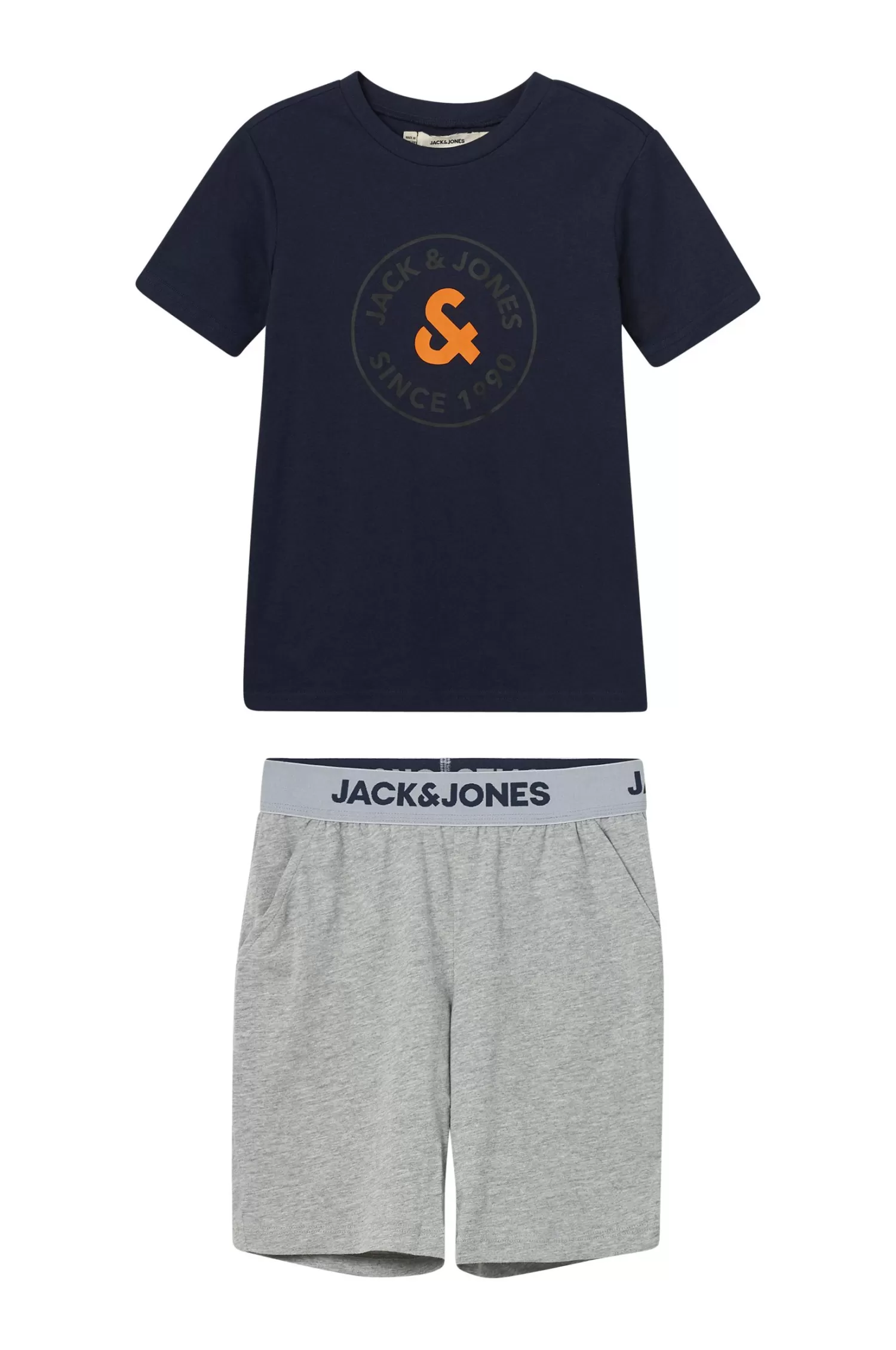 Jack & Jones Set Jacaaron Ss Tee And Shorts Set Jnr Cheap