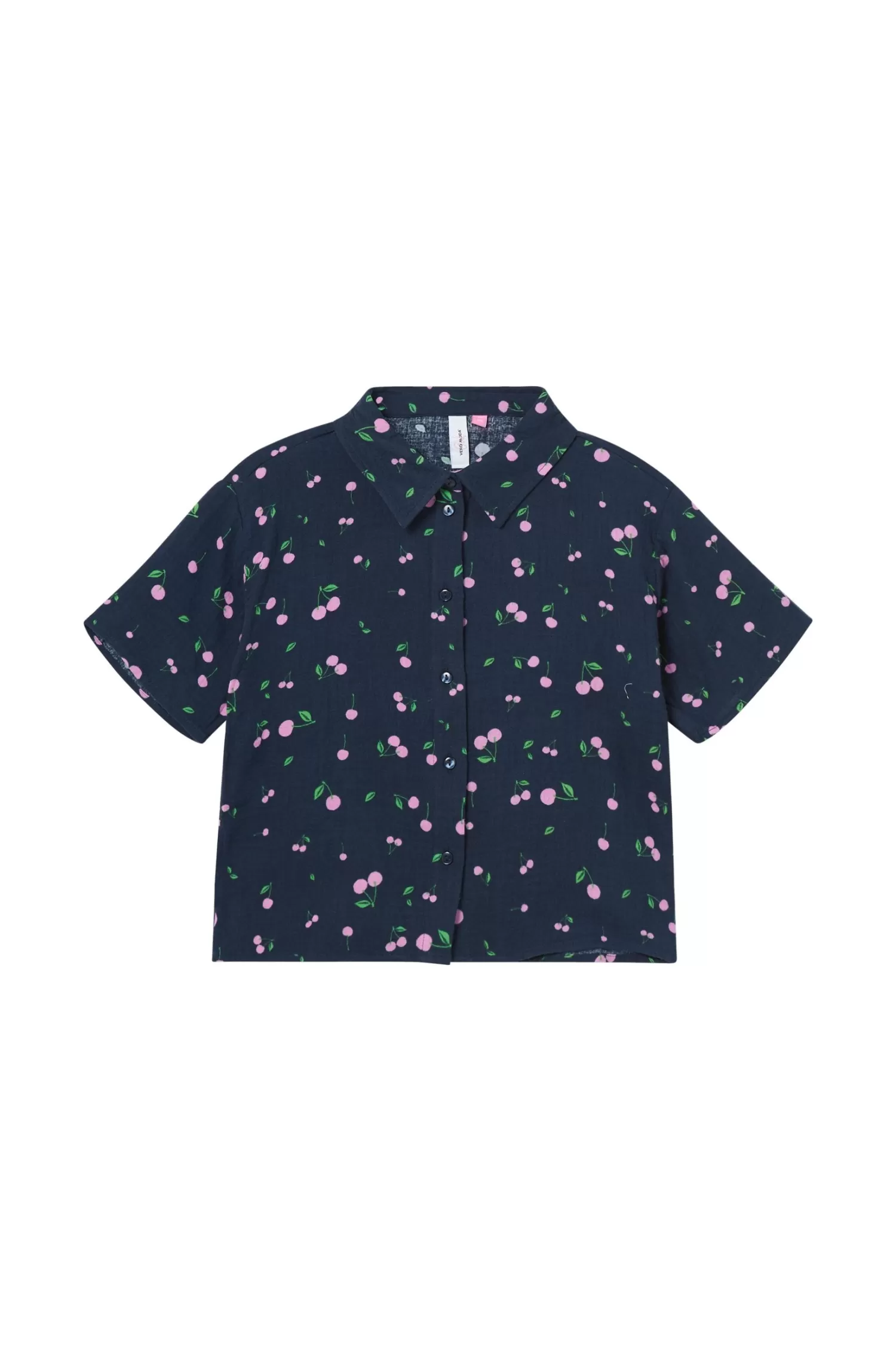 Vero Moda Skjorta Vmnatali Nia Ss Cropped Shirt Wvn G Hot