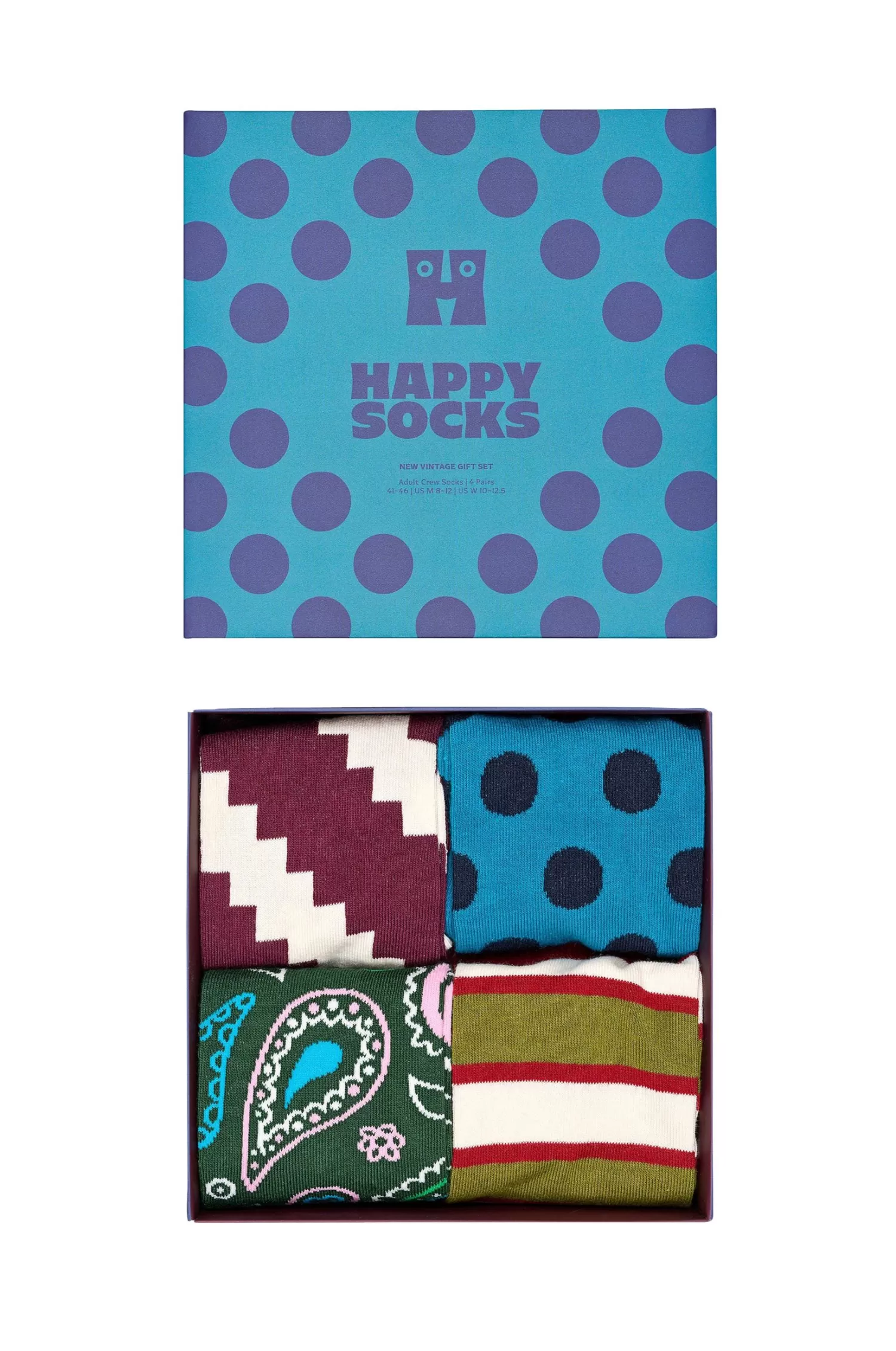 Happy Socks Strumpor 4-Pack New Vintage Socks Gift Set Online
