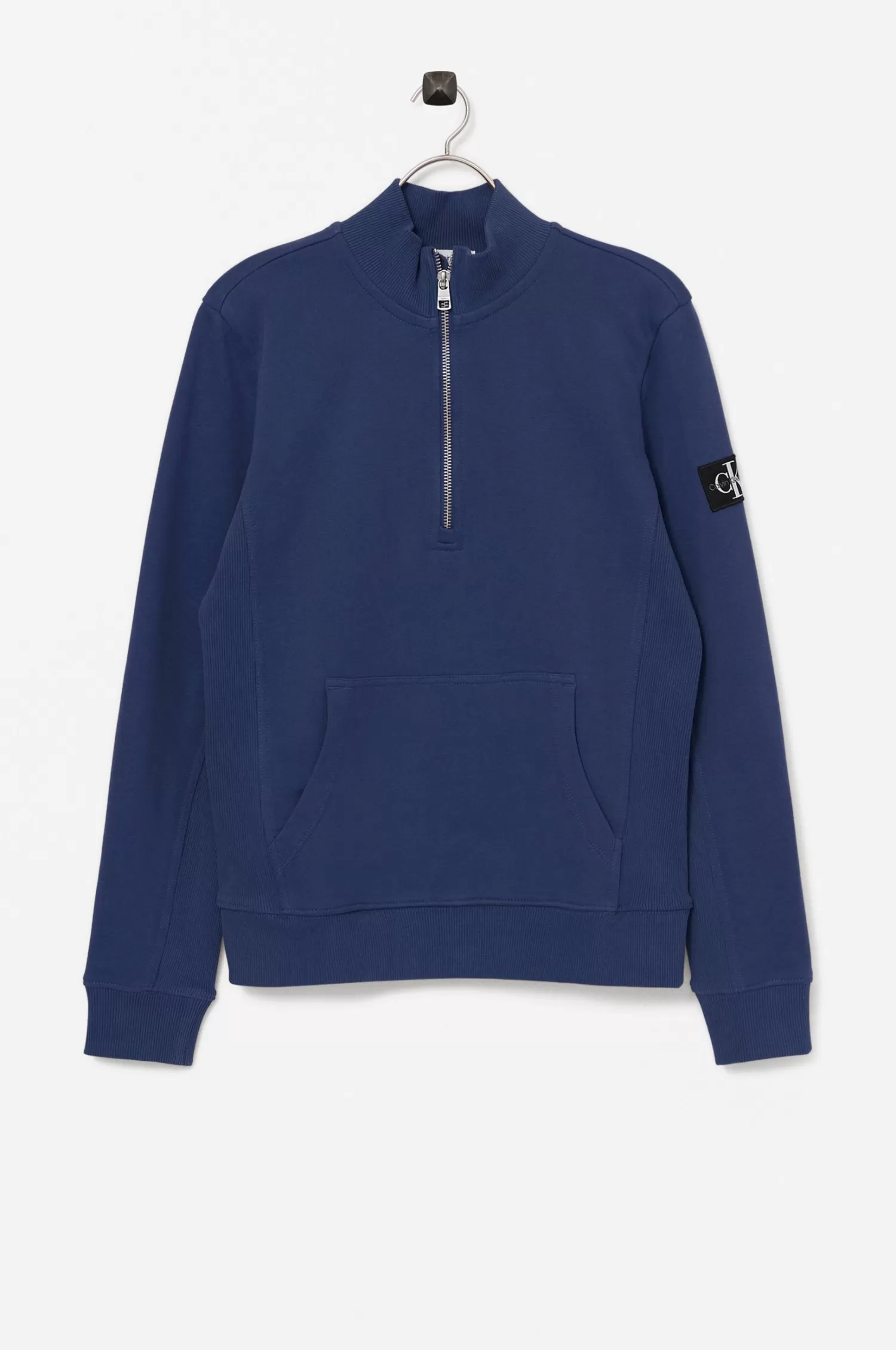 Calvin Klein Sweatshirt Badge Rib Zip Up Sweatshirt Cheap