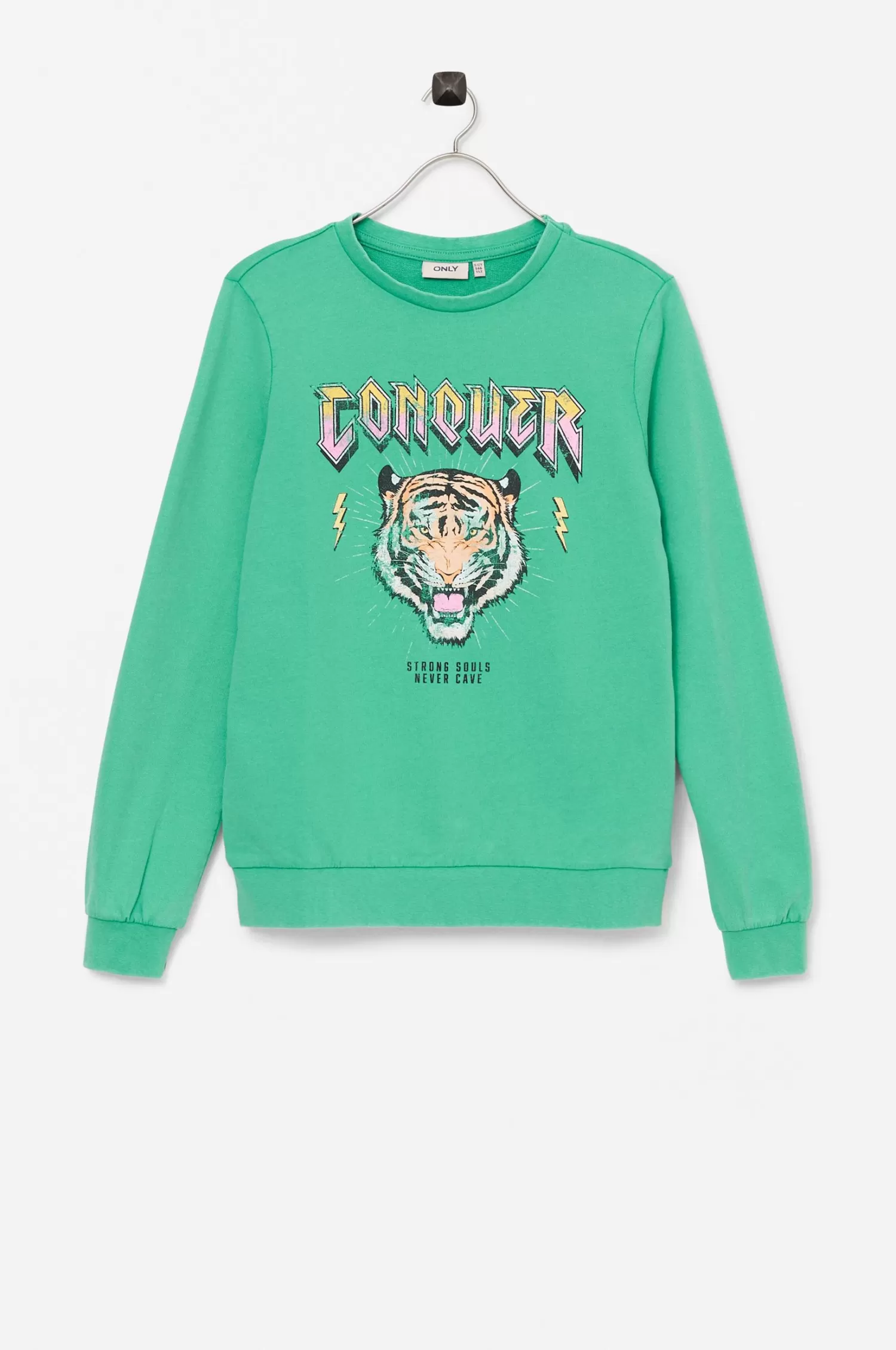 KIDS ONLY Sweatshirt Koglucinda L/S Tiger Box Ub Swt Fashion