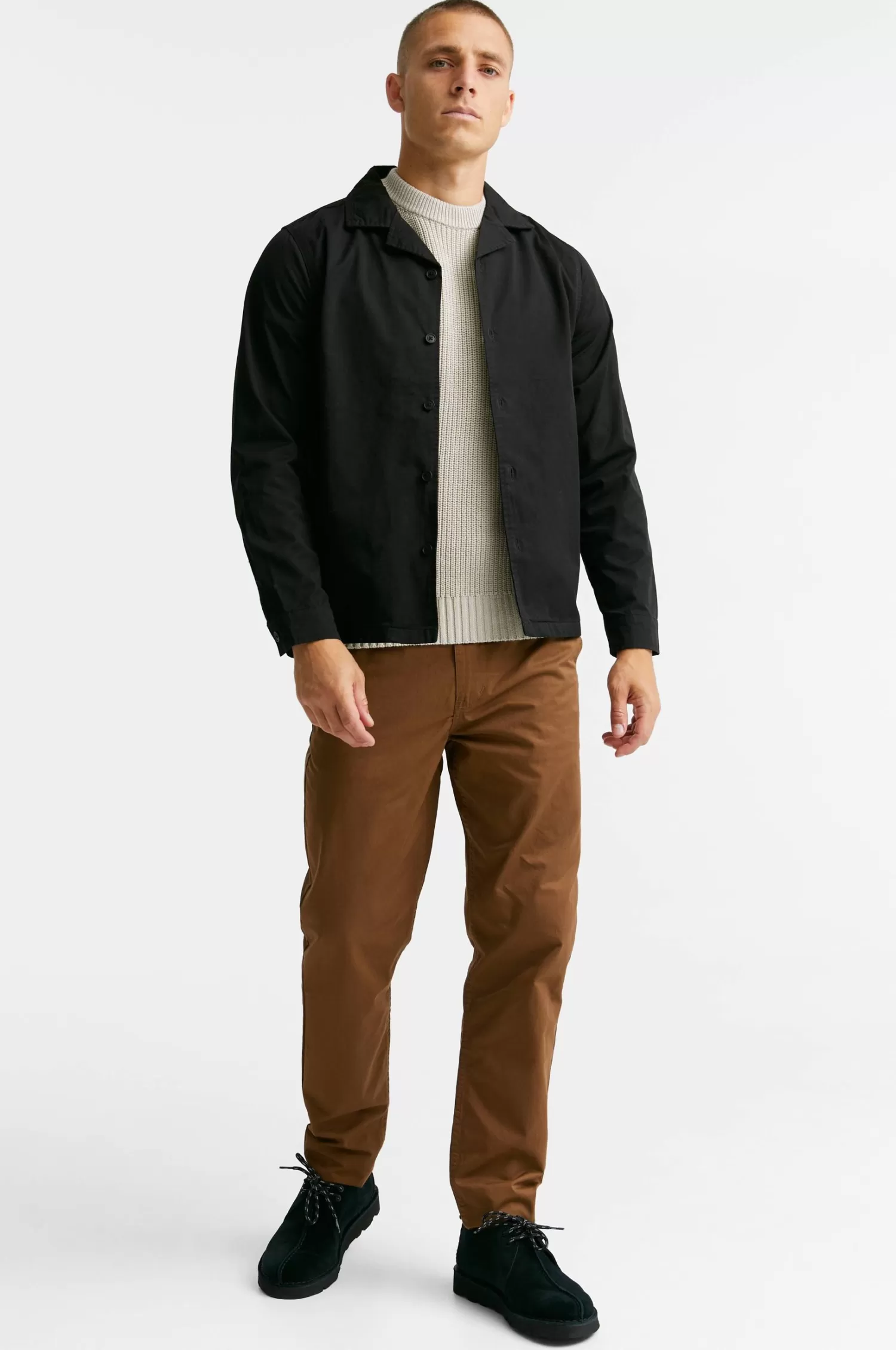 Studio Total Tapered Fine Twill Trousers Outlet
