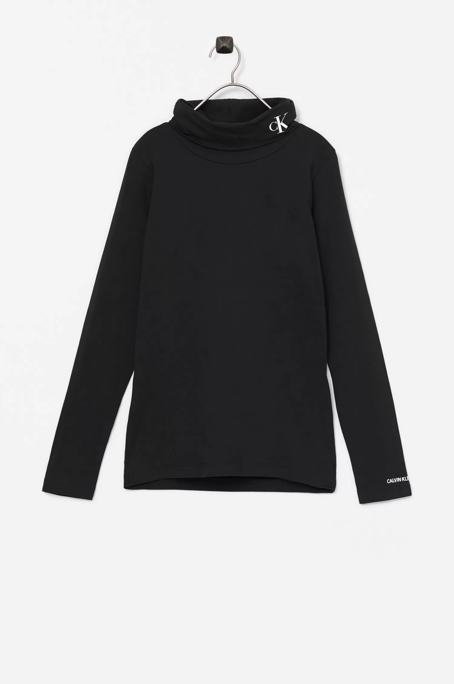 Calvin Klein Topp Monogram Ls Roll Neck Top Clearance