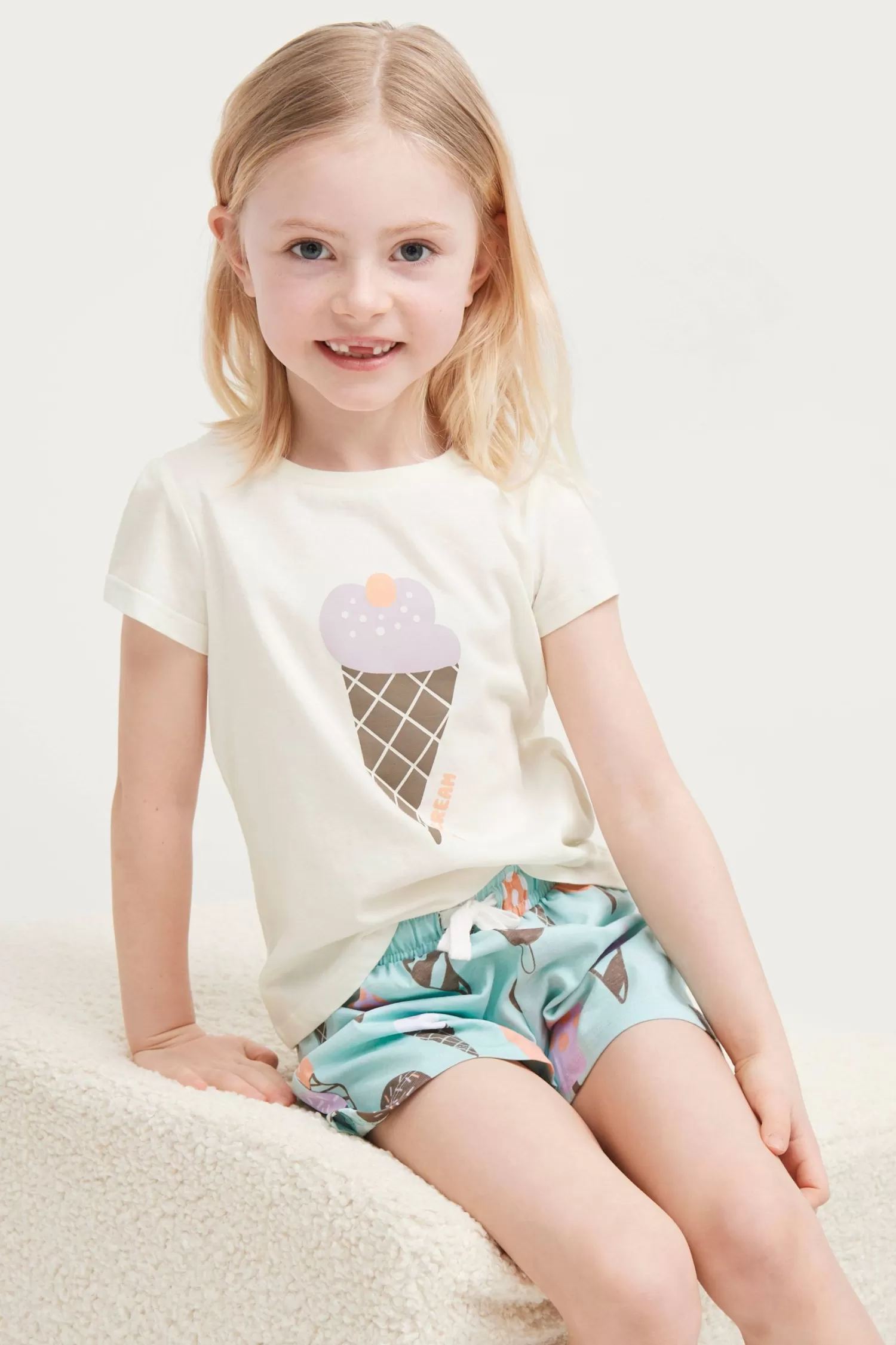 Ellos T-Shirt + Shorts Malva Outlet
