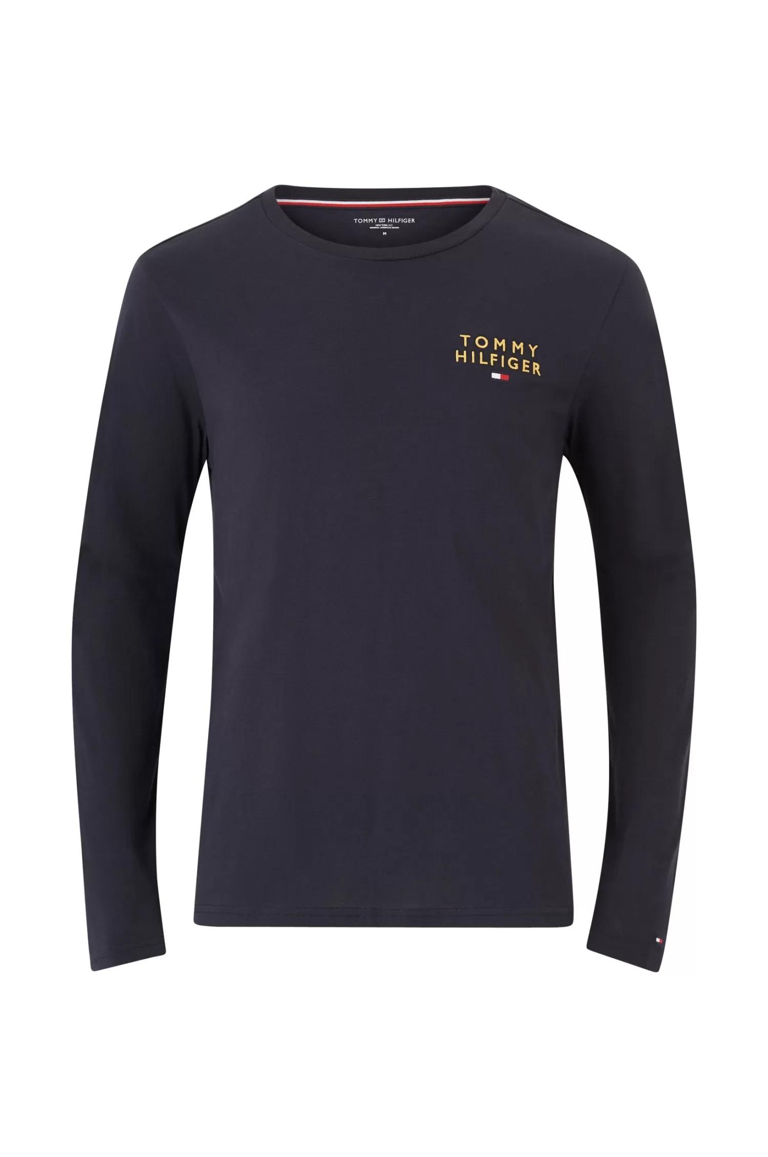 Tommy Hilfiger T-Shirt Ls Tee Logo Gold Best Sale