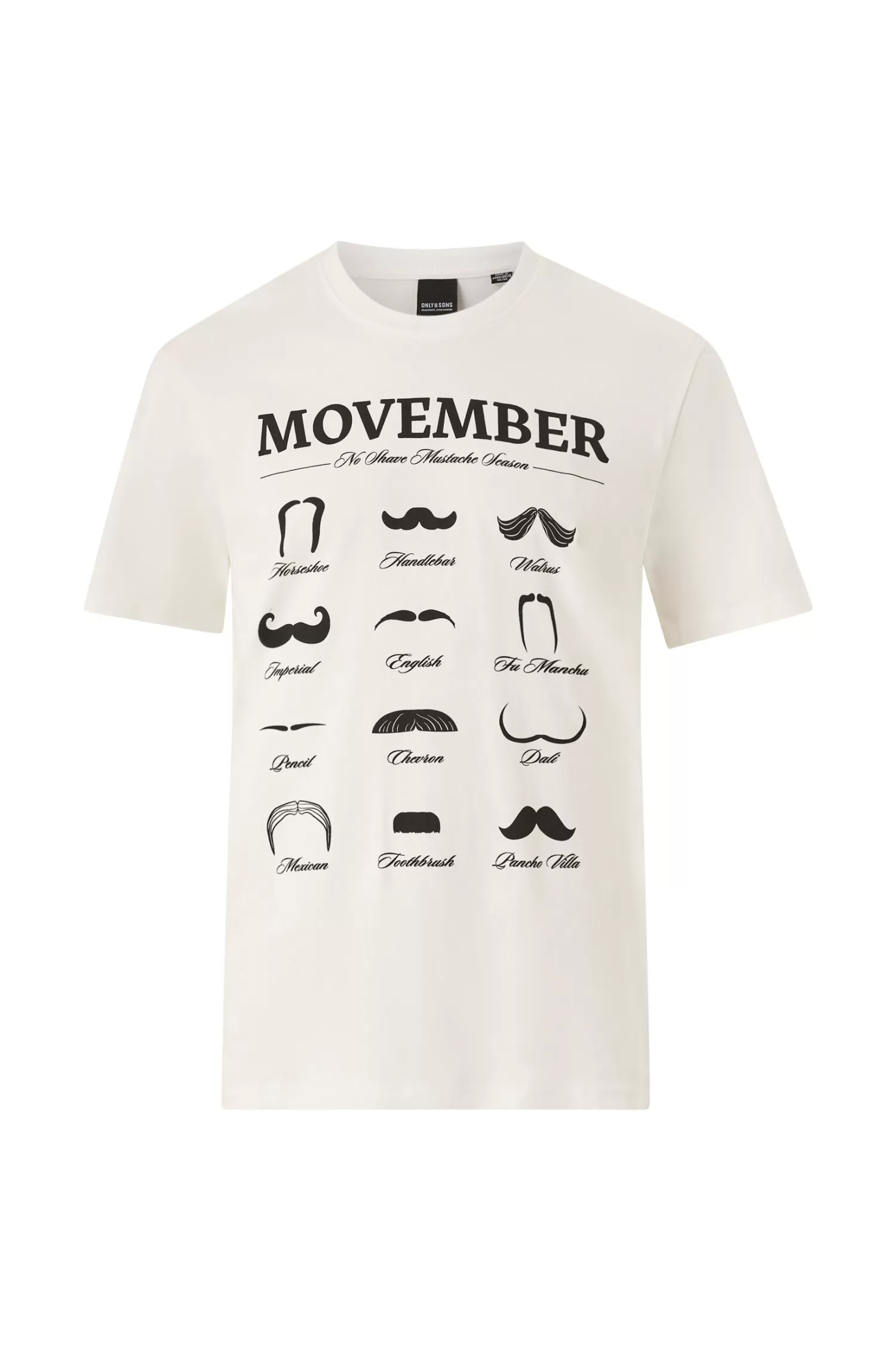 ONLY & SONS T-Shirt Onsmovember Reg Frontprint Tee Shop