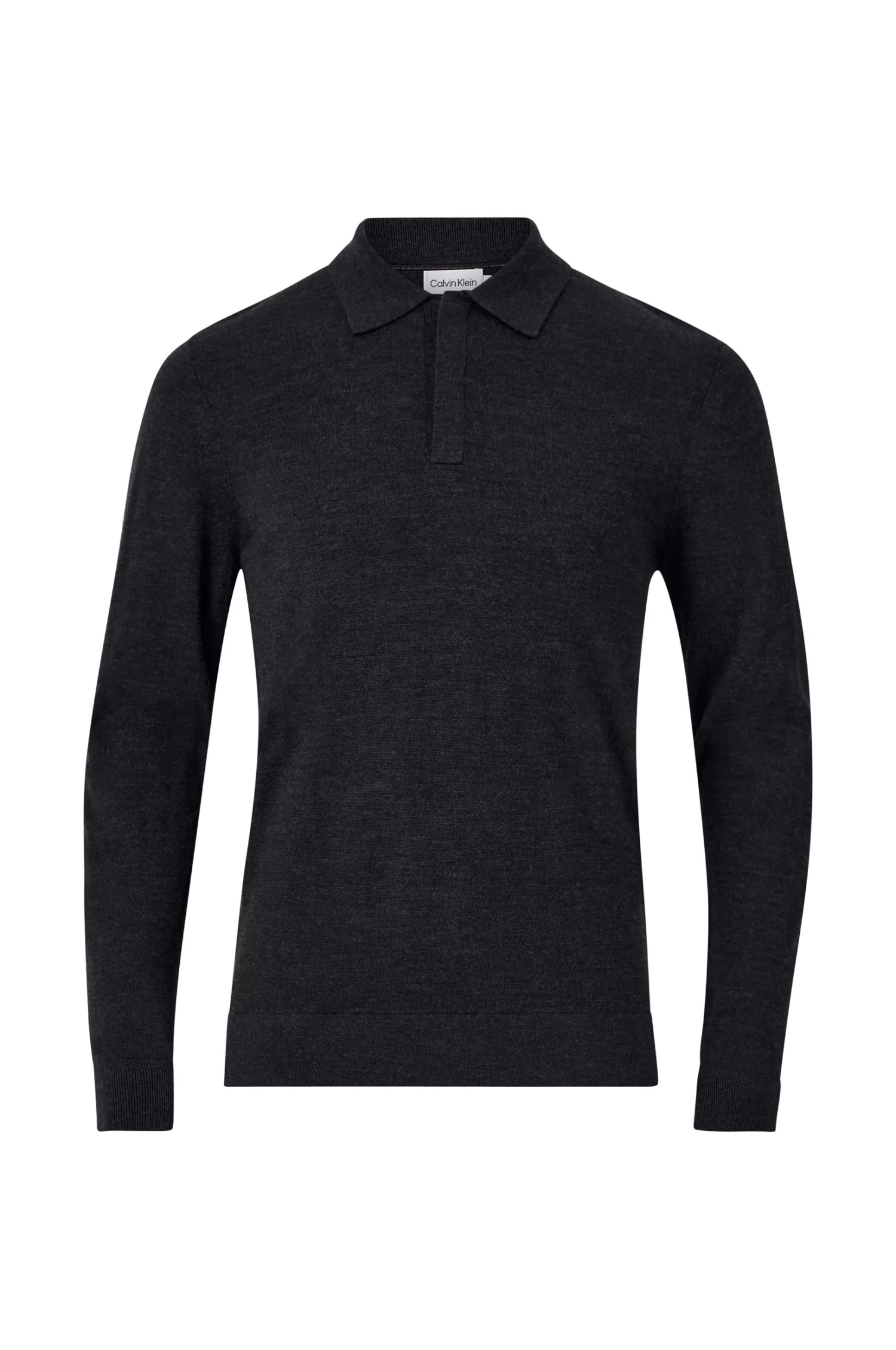 Calvin Klein Ulltroja Superior Wool Ls Polo Sale