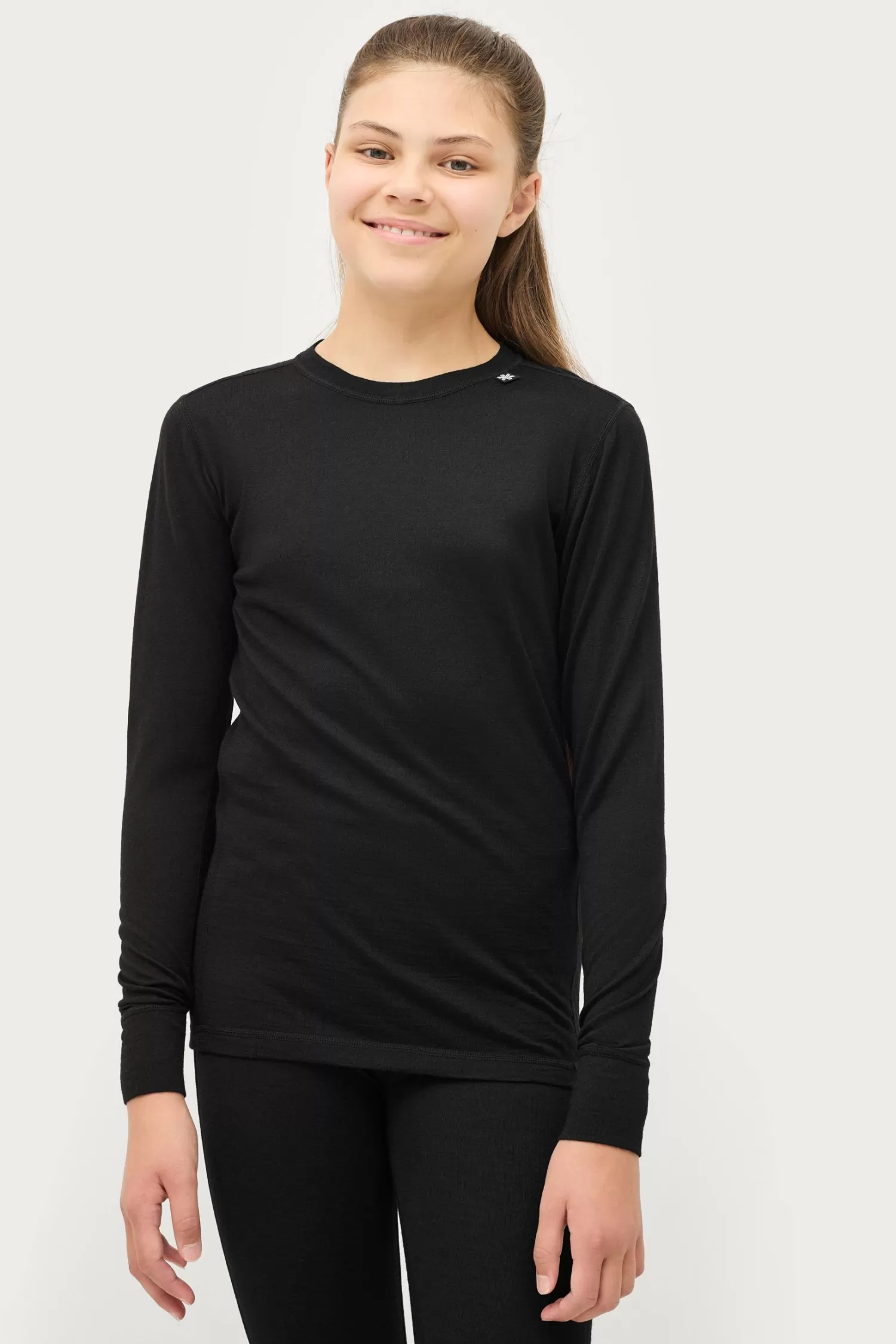 Áhkká Understallstroja Merino Wool Uw Ls Tee Kids Flash Sale