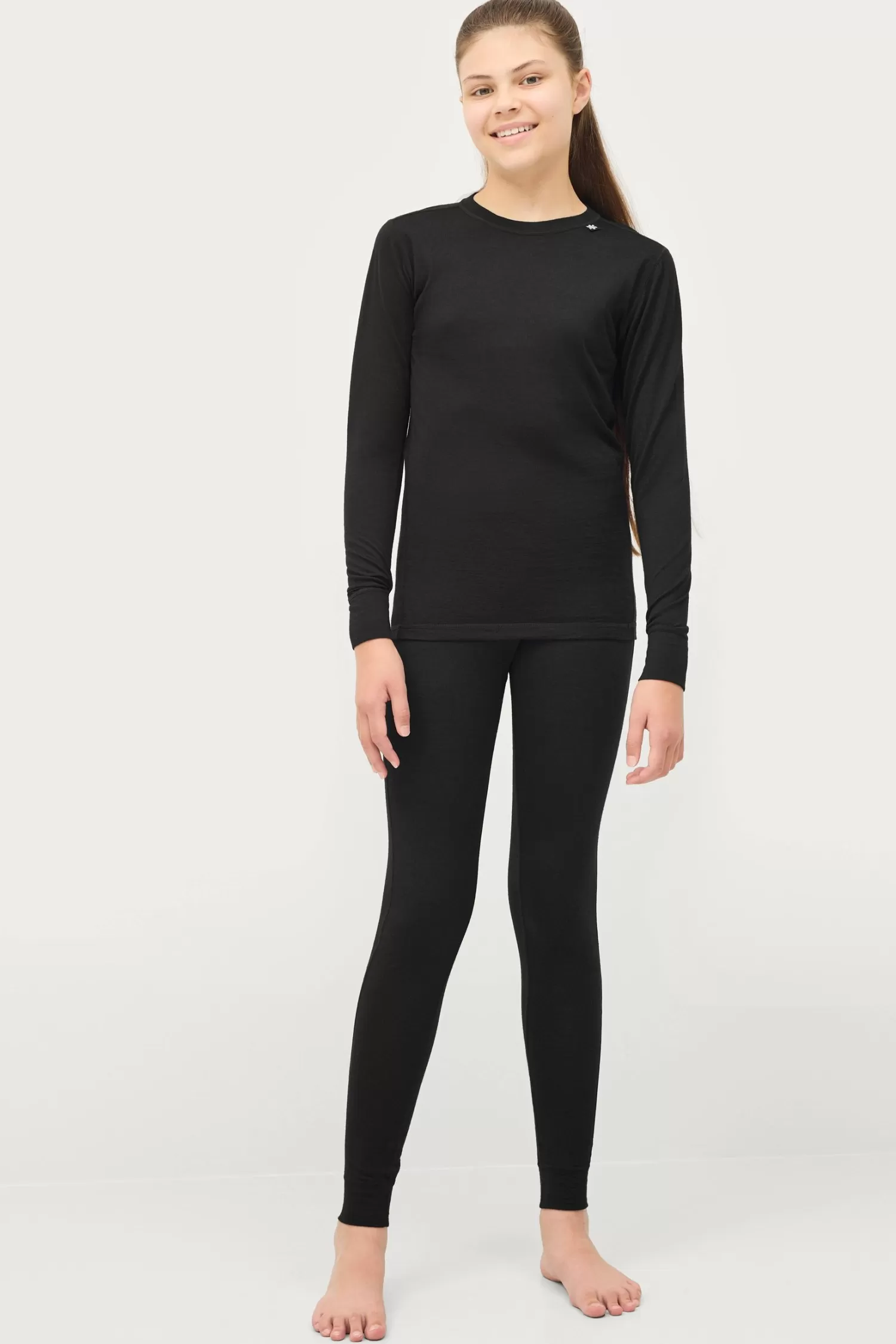 Áhkká Understallstroja Merino Wool Uw Ls Tee Kids Flash Sale