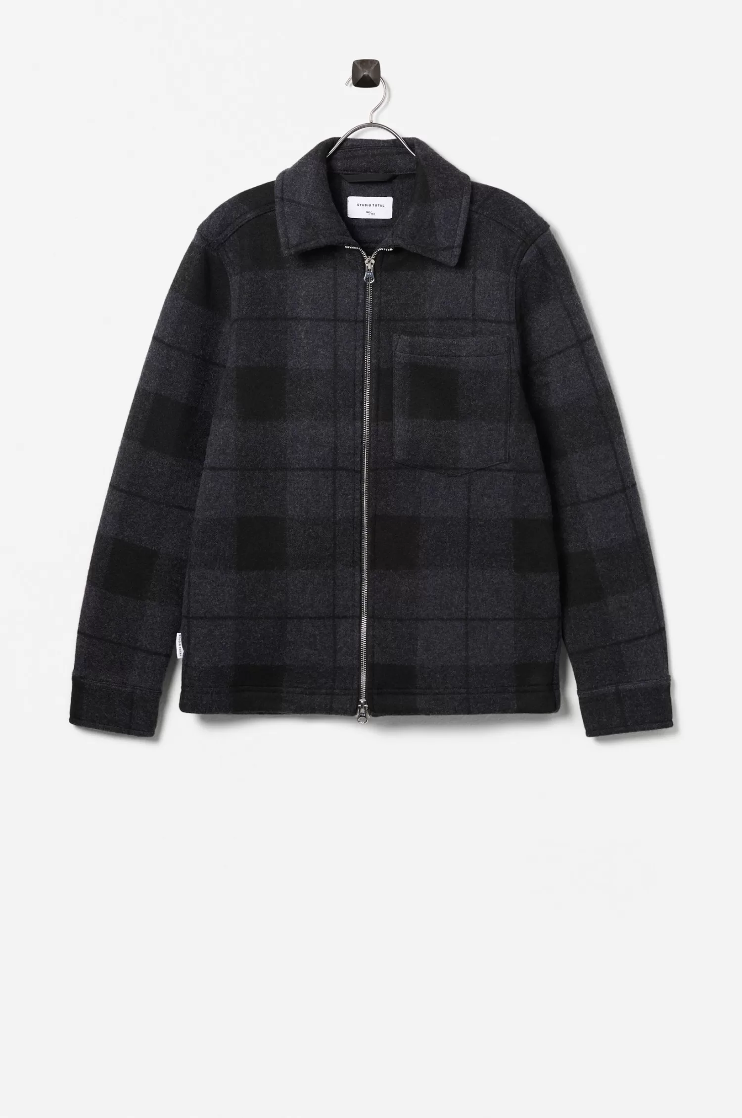Studio Total Zip Check Overshirt Outlet