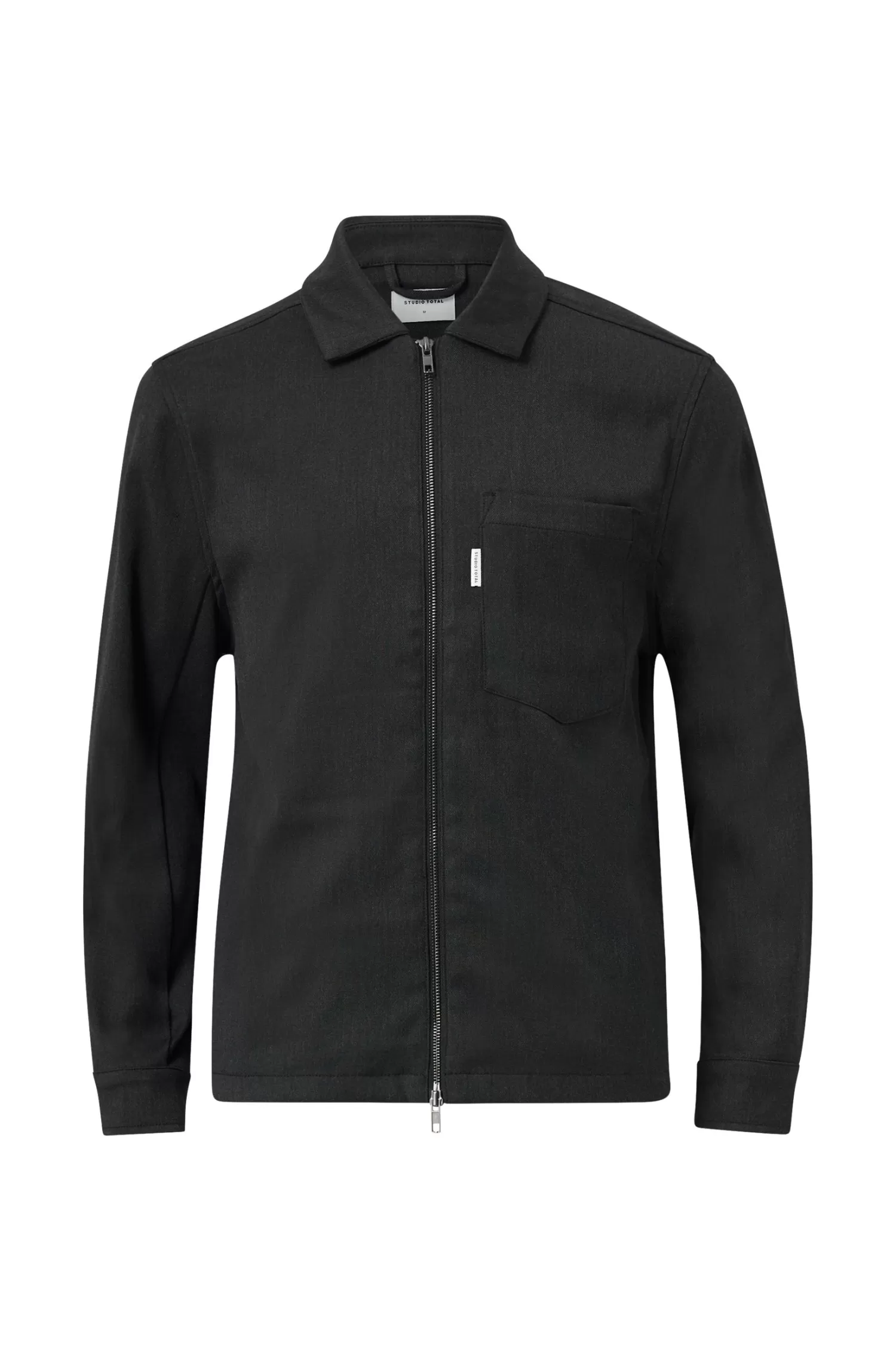 Studio Total Zip Twill Overshirt Best Sale